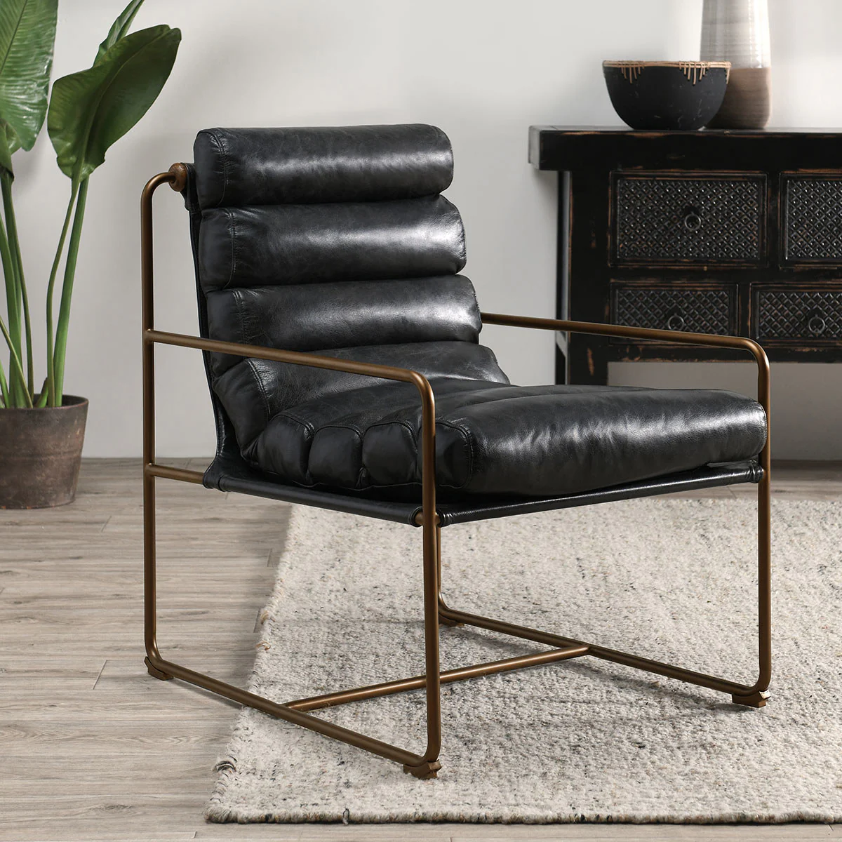 Argo Accent Chair - Jet Black - Image 5