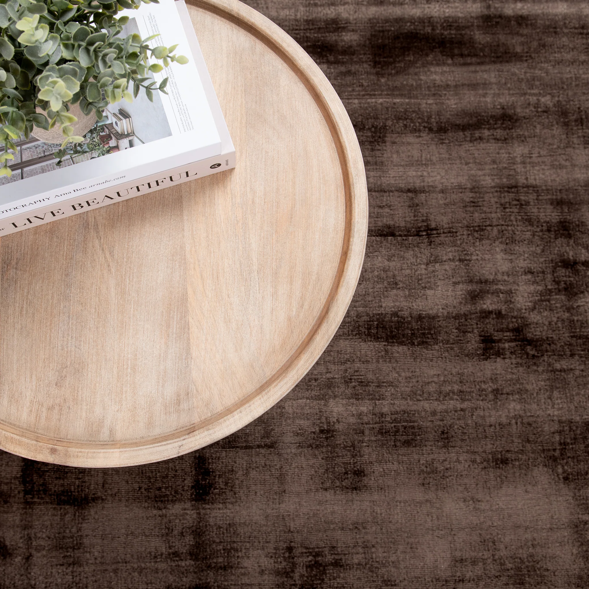 Berlin Distressed Rug - Ganache Brown - Image 16