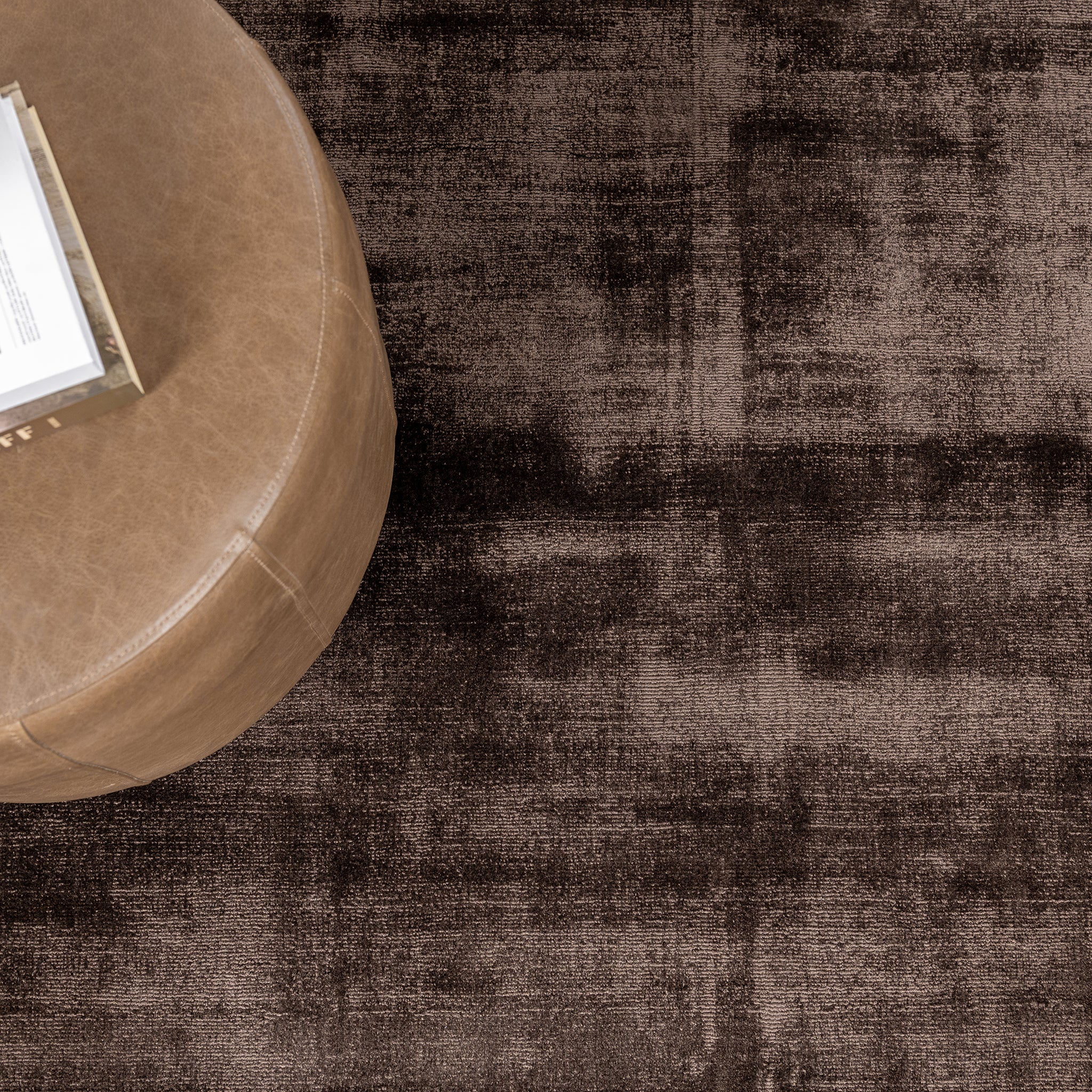 Berlin Distressed Rug - Ganache Brown - Image 7