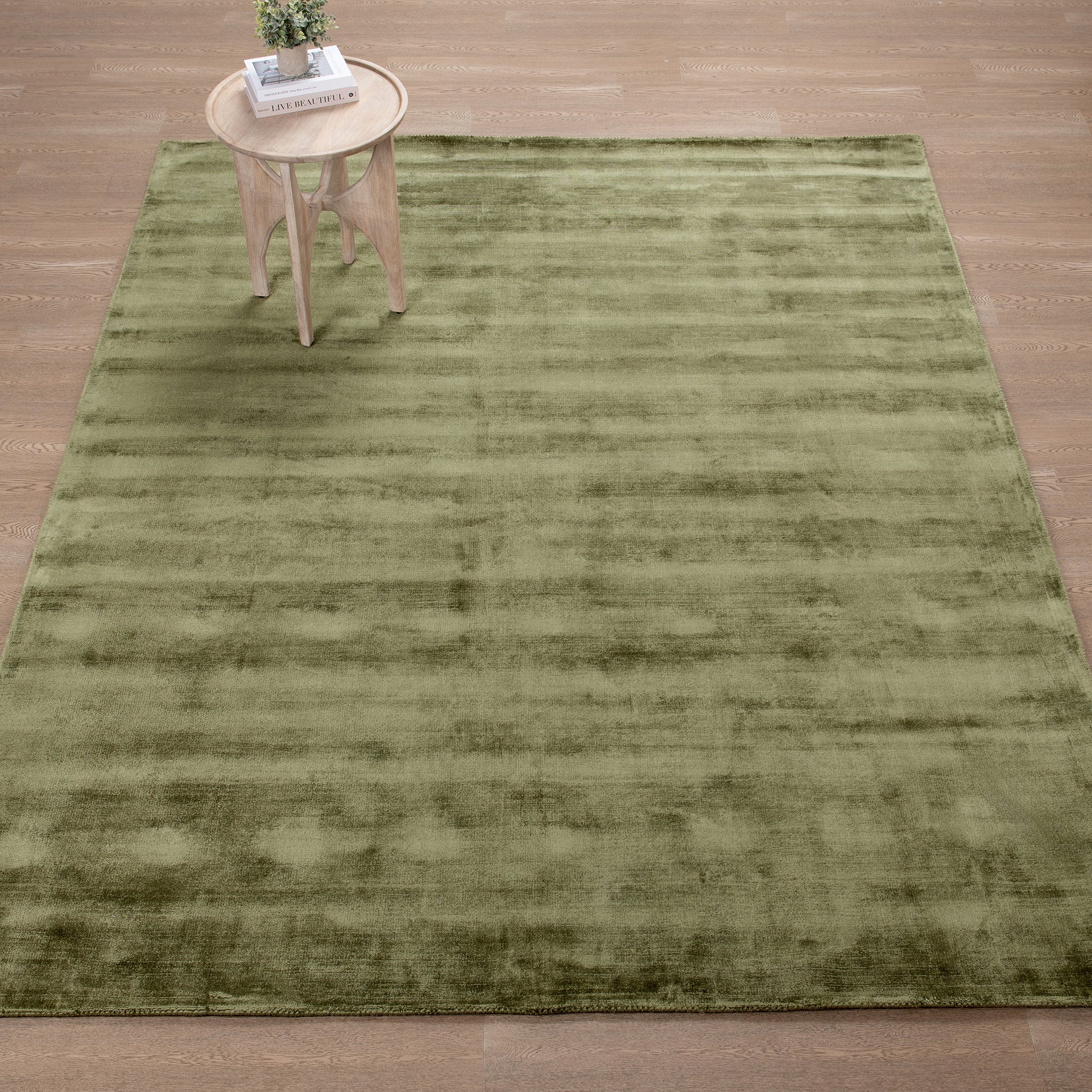 Berlin Distressed Rug - Olive Green - Image 11