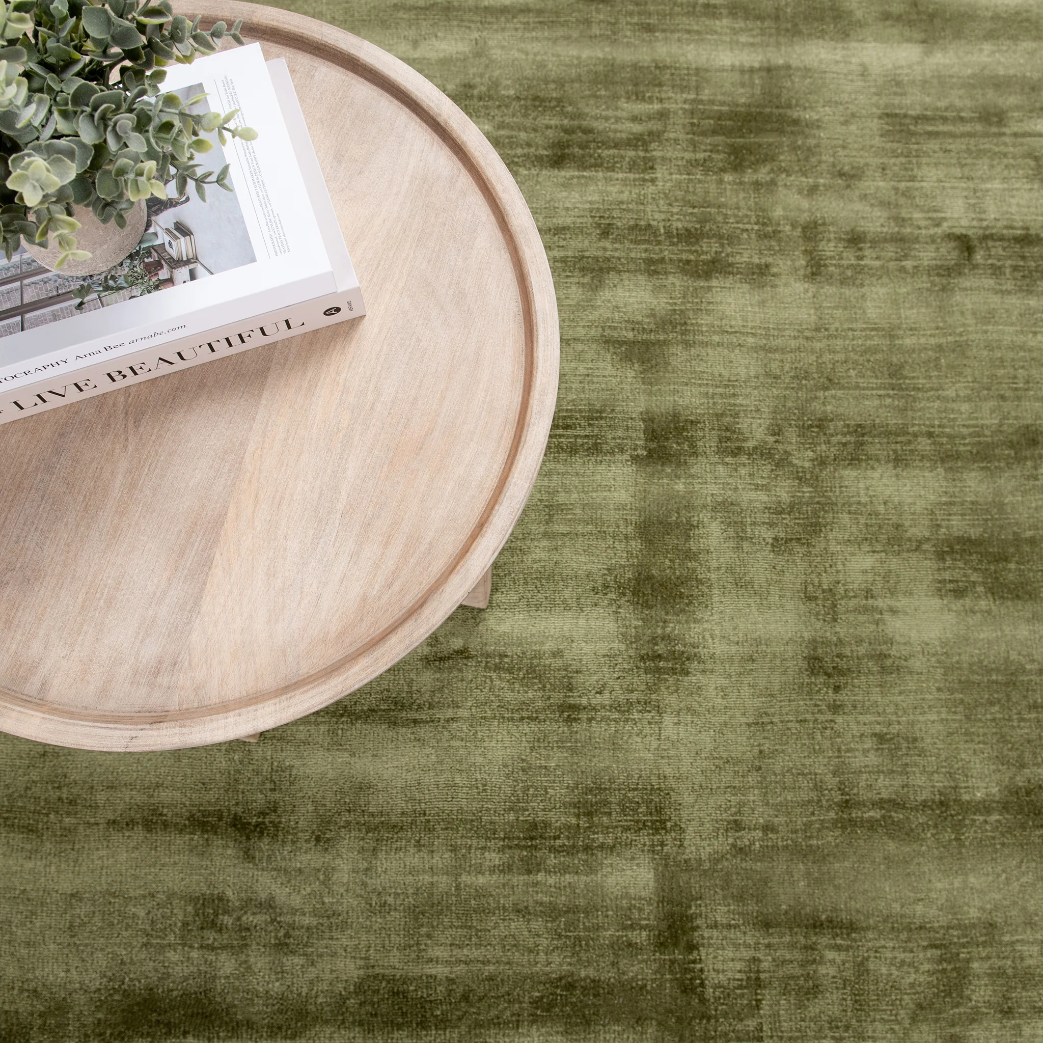 Berlin Distressed Rug - Olive Green - Image 16