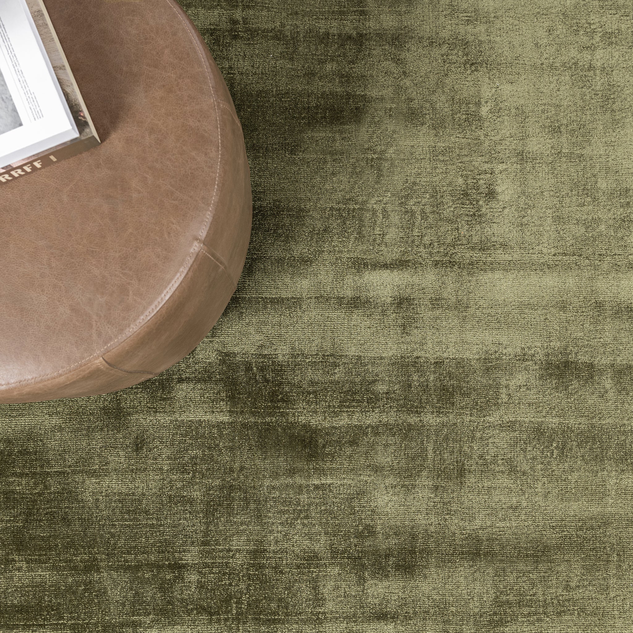 Berlin Distressed Rug - Olive Green - Image 6