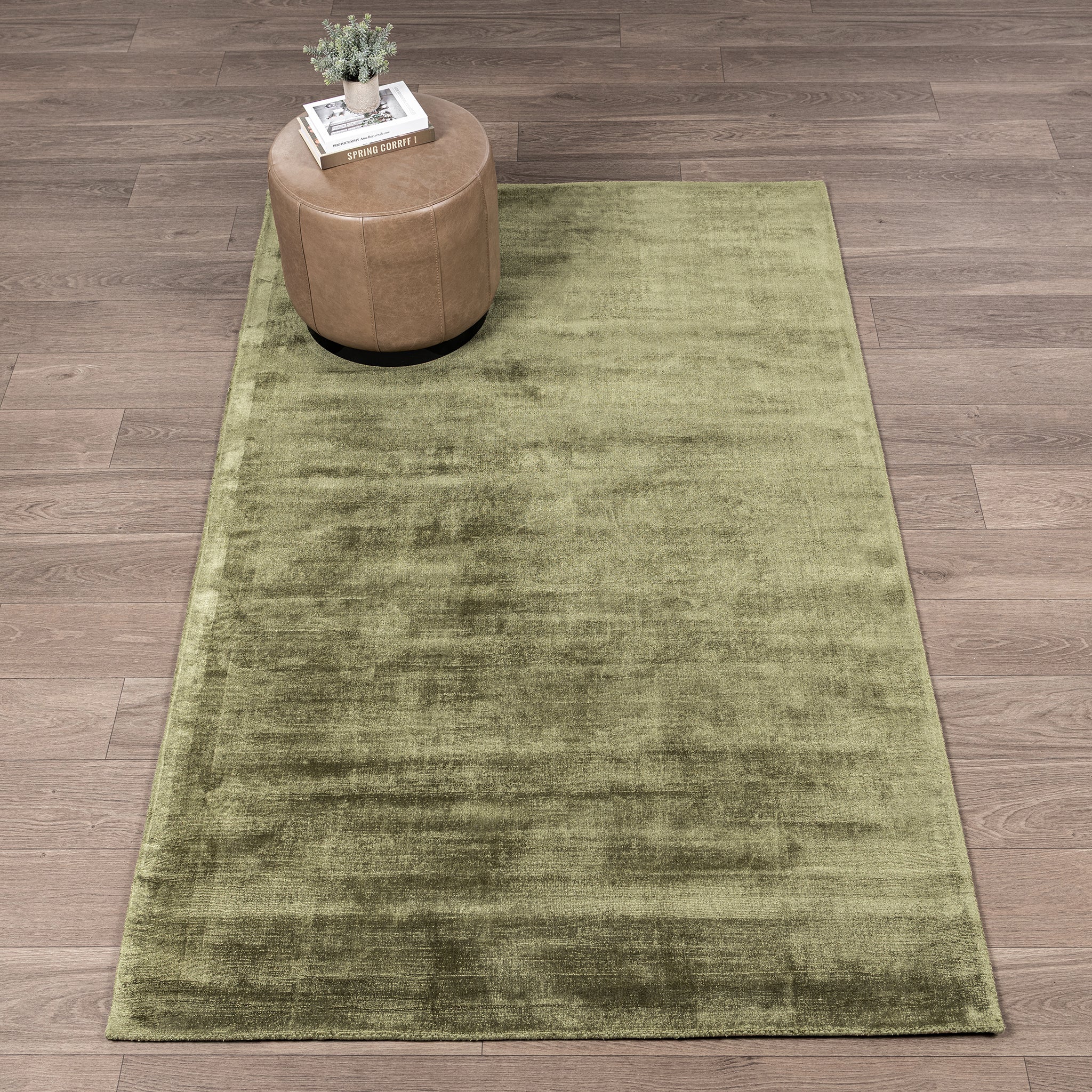 Berlin Distressed Rug - Olive Green - Image 8