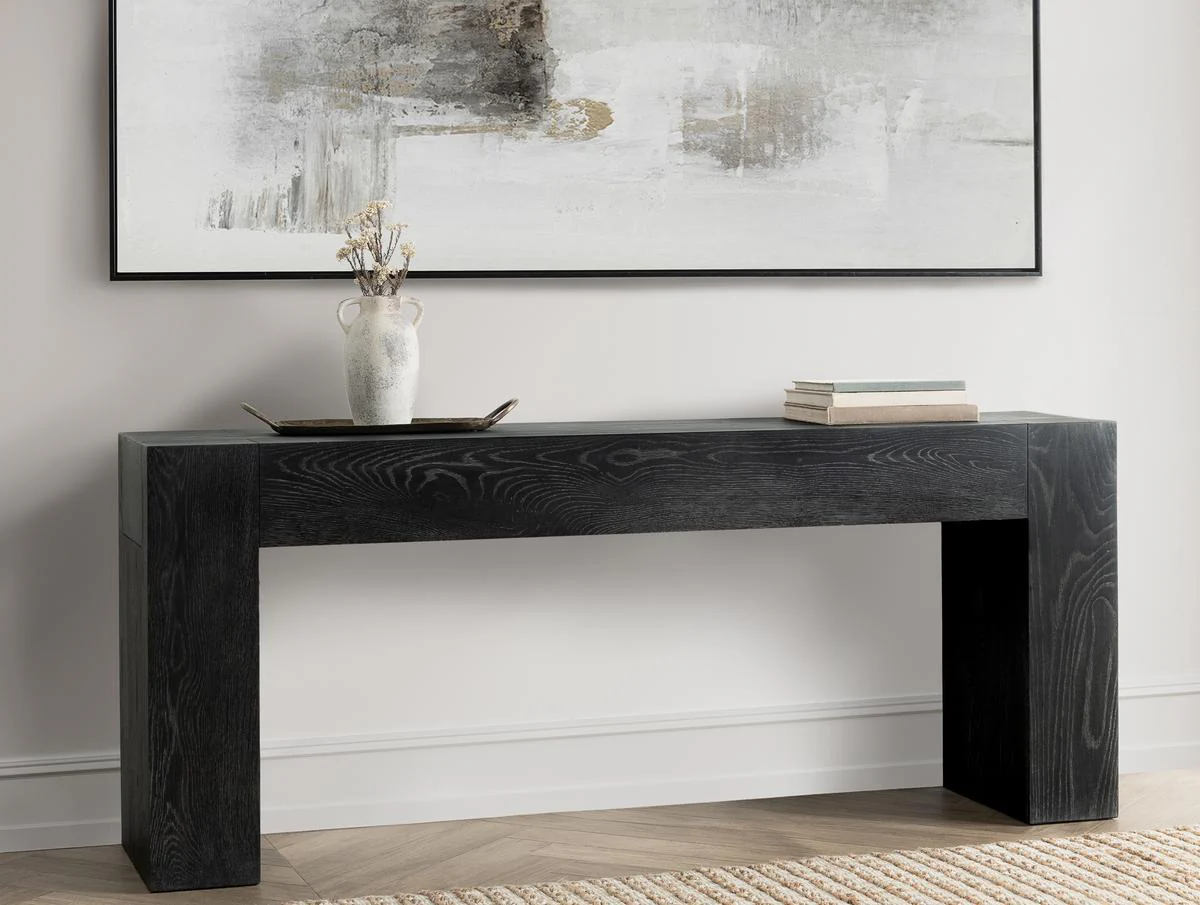 Bristol Console Table - Aged Black - Image 9