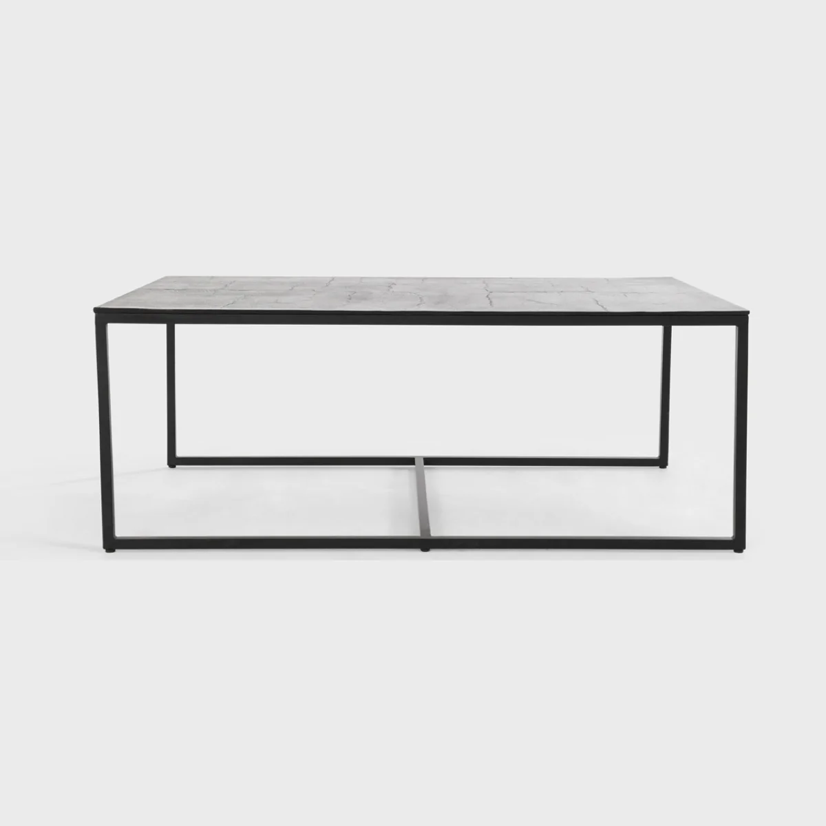 Buckley Cast Aluminum Rectangle Coffee Table Set of 3 - Dark Antique - Image 10