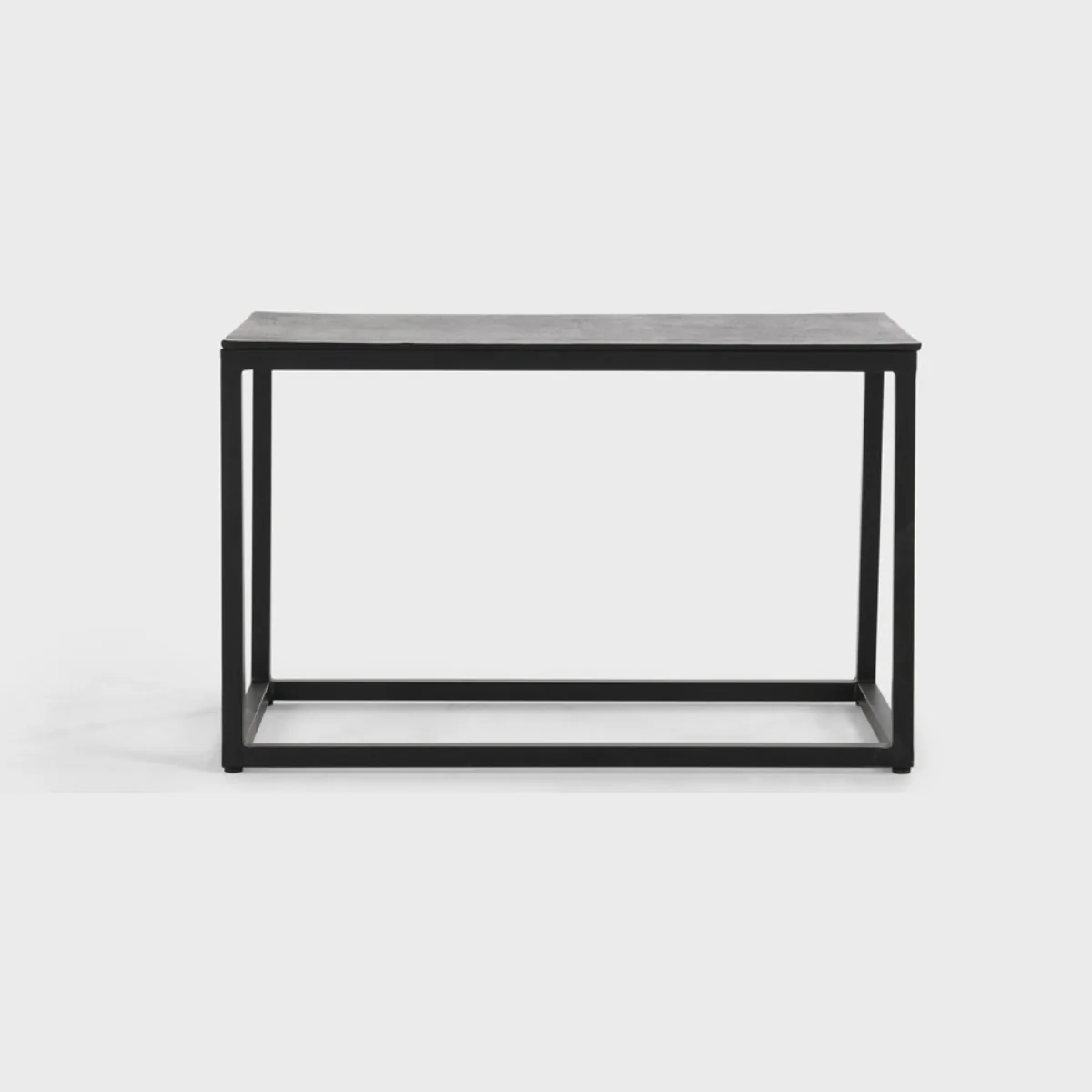 Buckley Cast Aluminum Rectangle Coffee Table Set of 3 - Dark Antique - Image 5