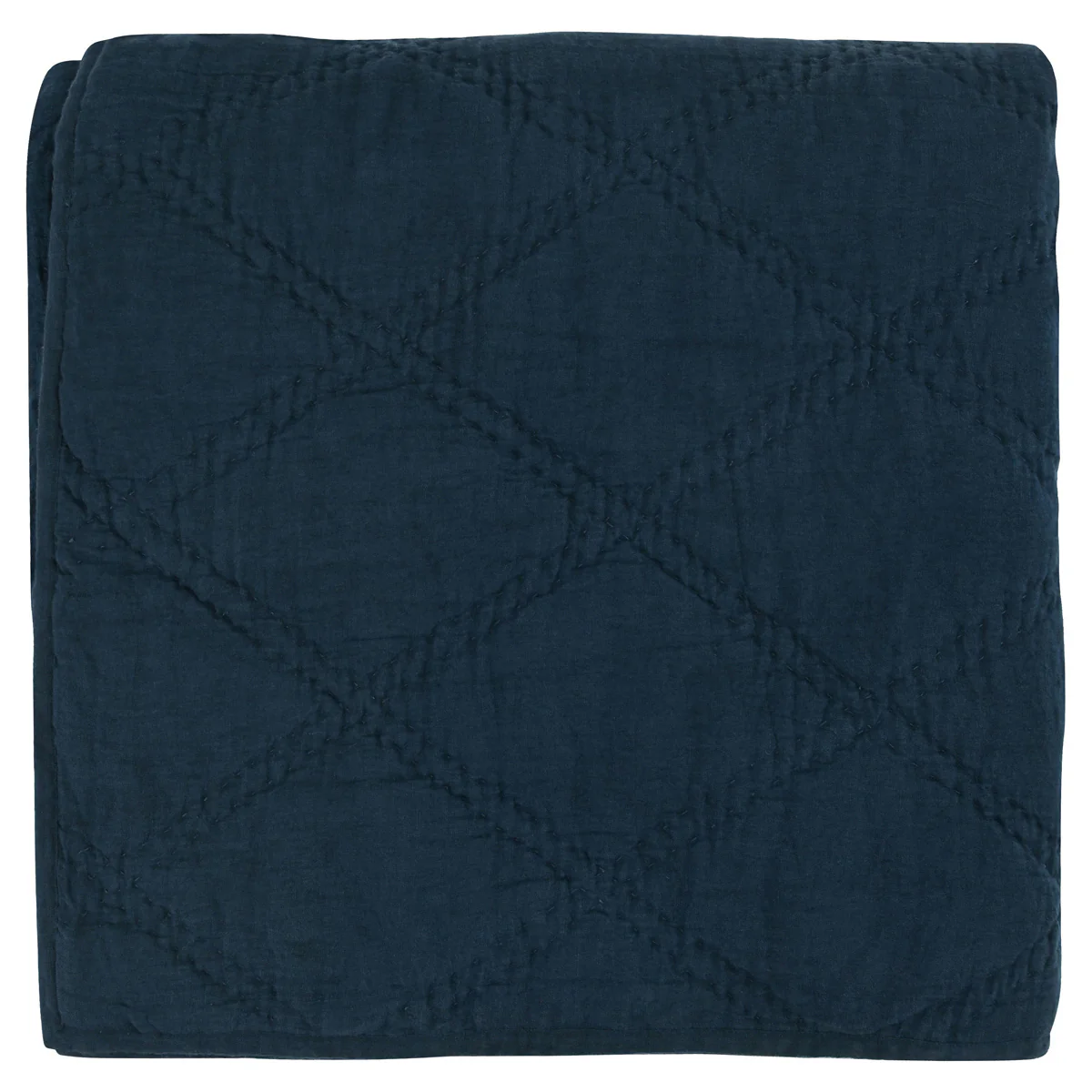 Caleb Hand Stitched Quilt - Midnight Blue - Image 13