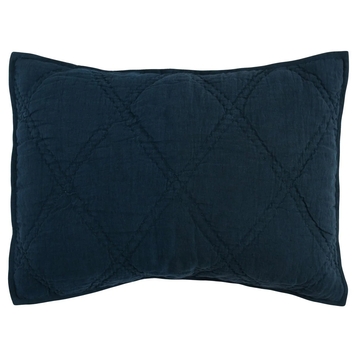 Caleb Hand Stitched Quilt - Midnight Blue - Image 4
