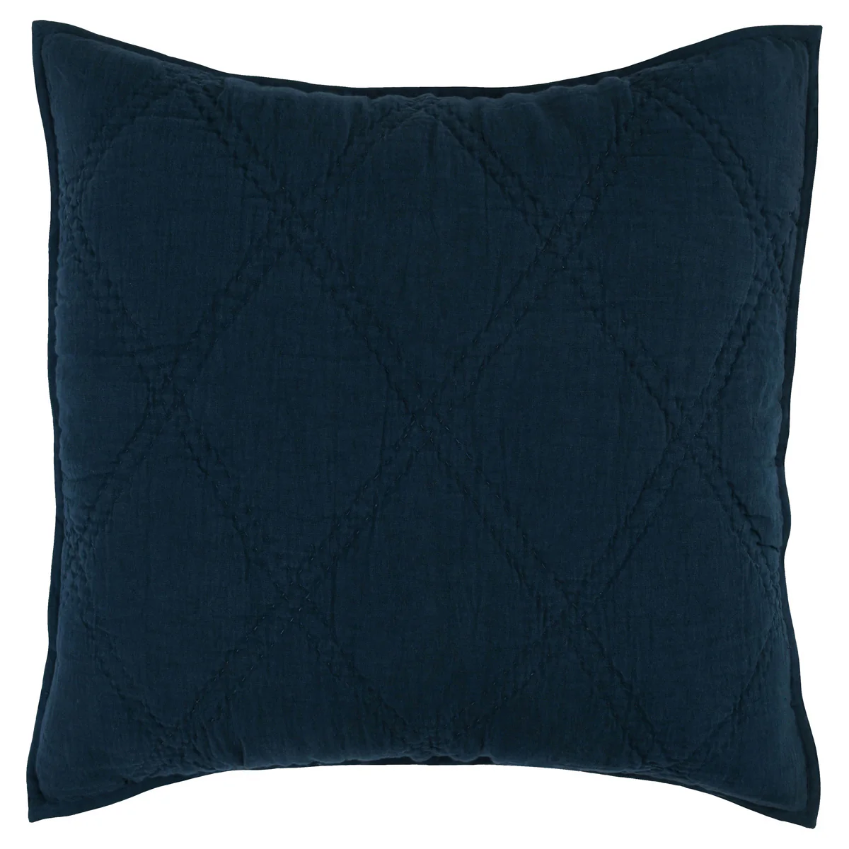 Caleb Hand Stitched Quilt - Midnight Blue - Image 8