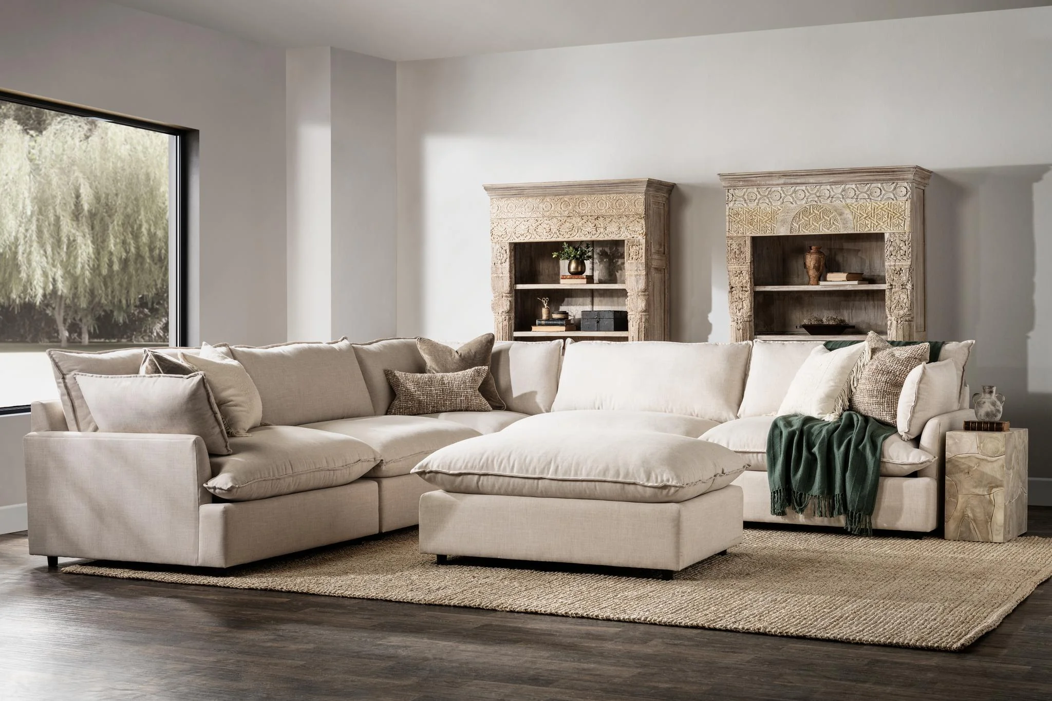 Caplan 6-Piece Modular Sectional w/ Ottoman - Image 42