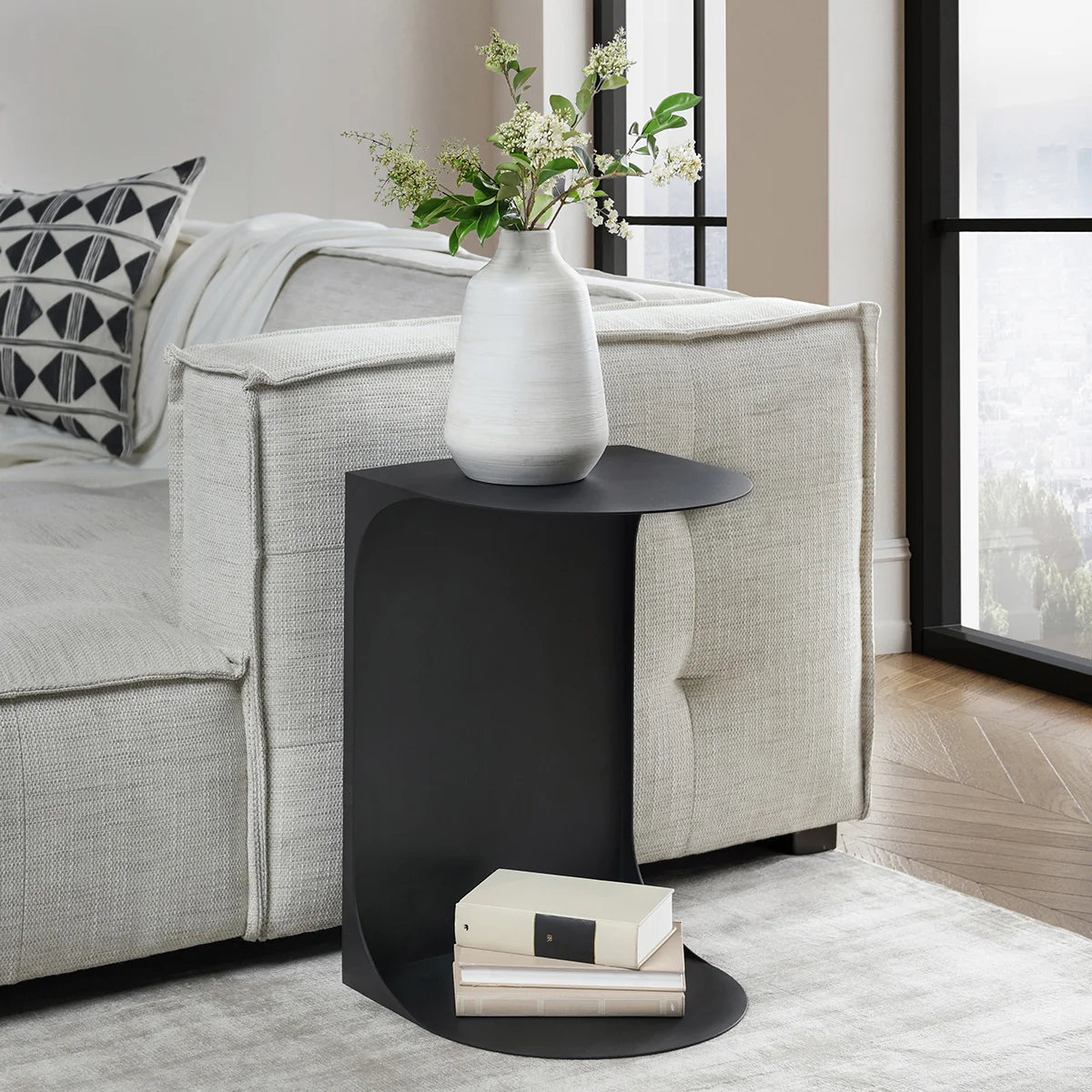 Cote Accent Table - Black - Image 6