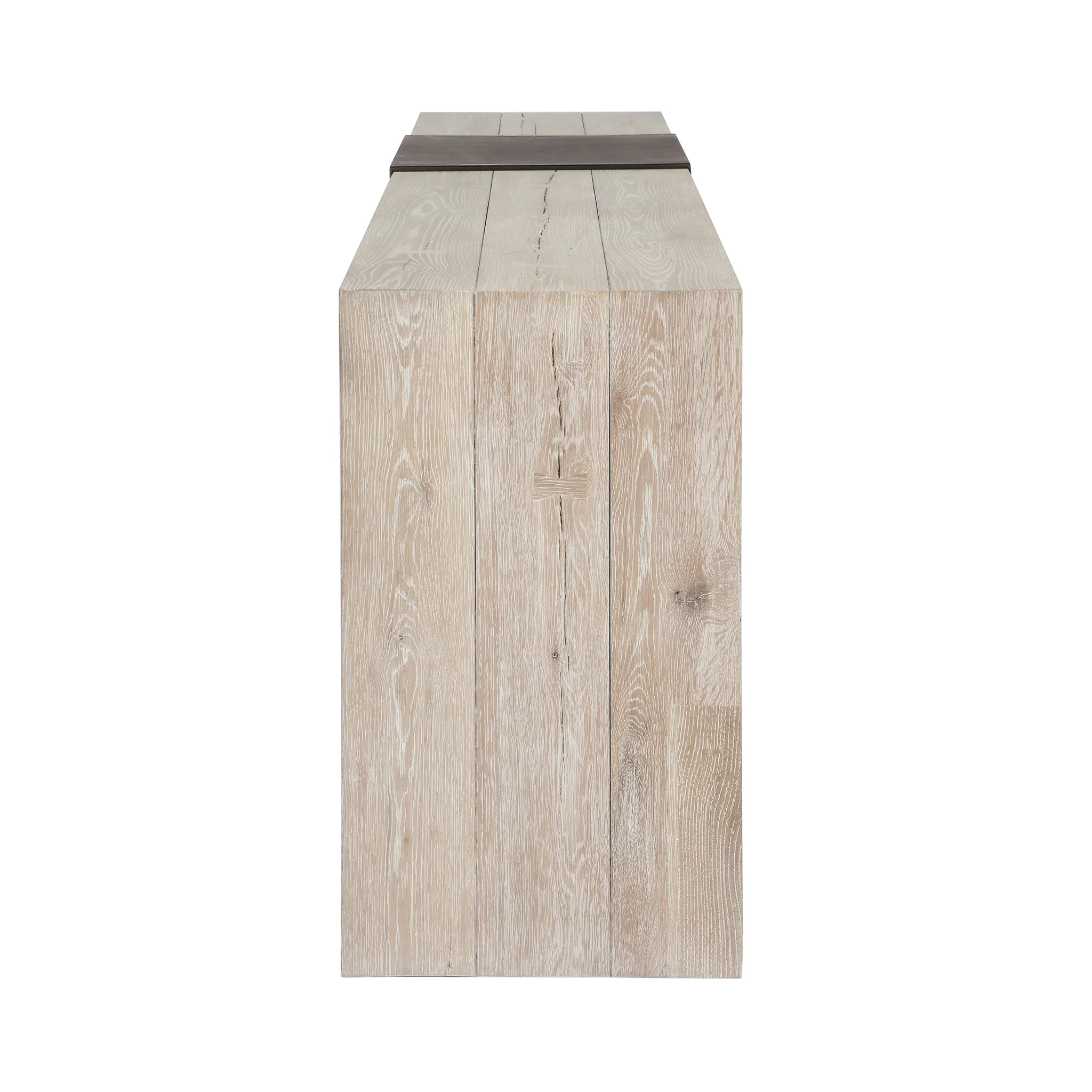 Danica Rectangle Console Table - Aged Cream - Image 3