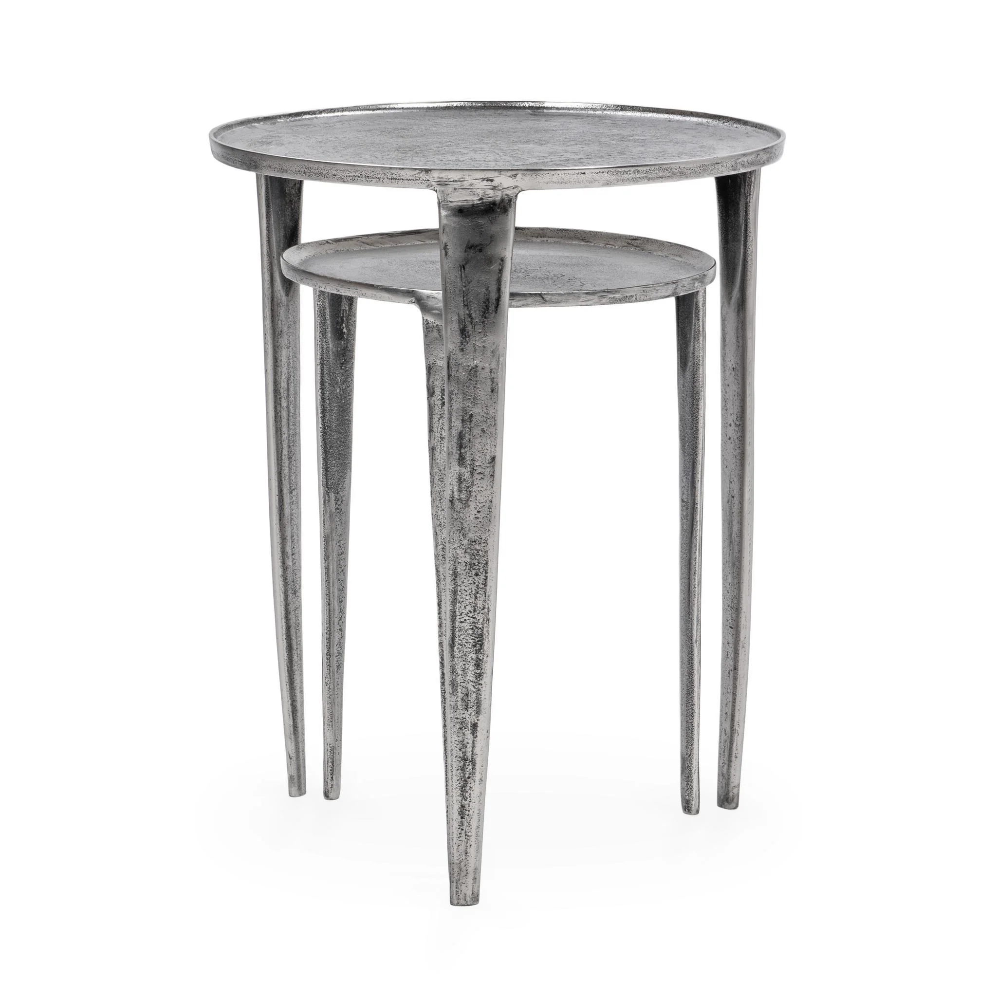 Elinor Nesting Accent Tables , Set of 2 - Antique Nickel - Image 3