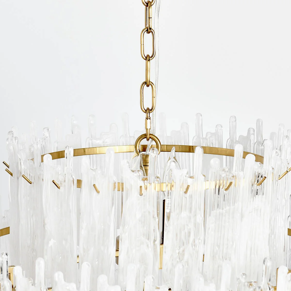 Everly Glass Round Chandelier - Image 3