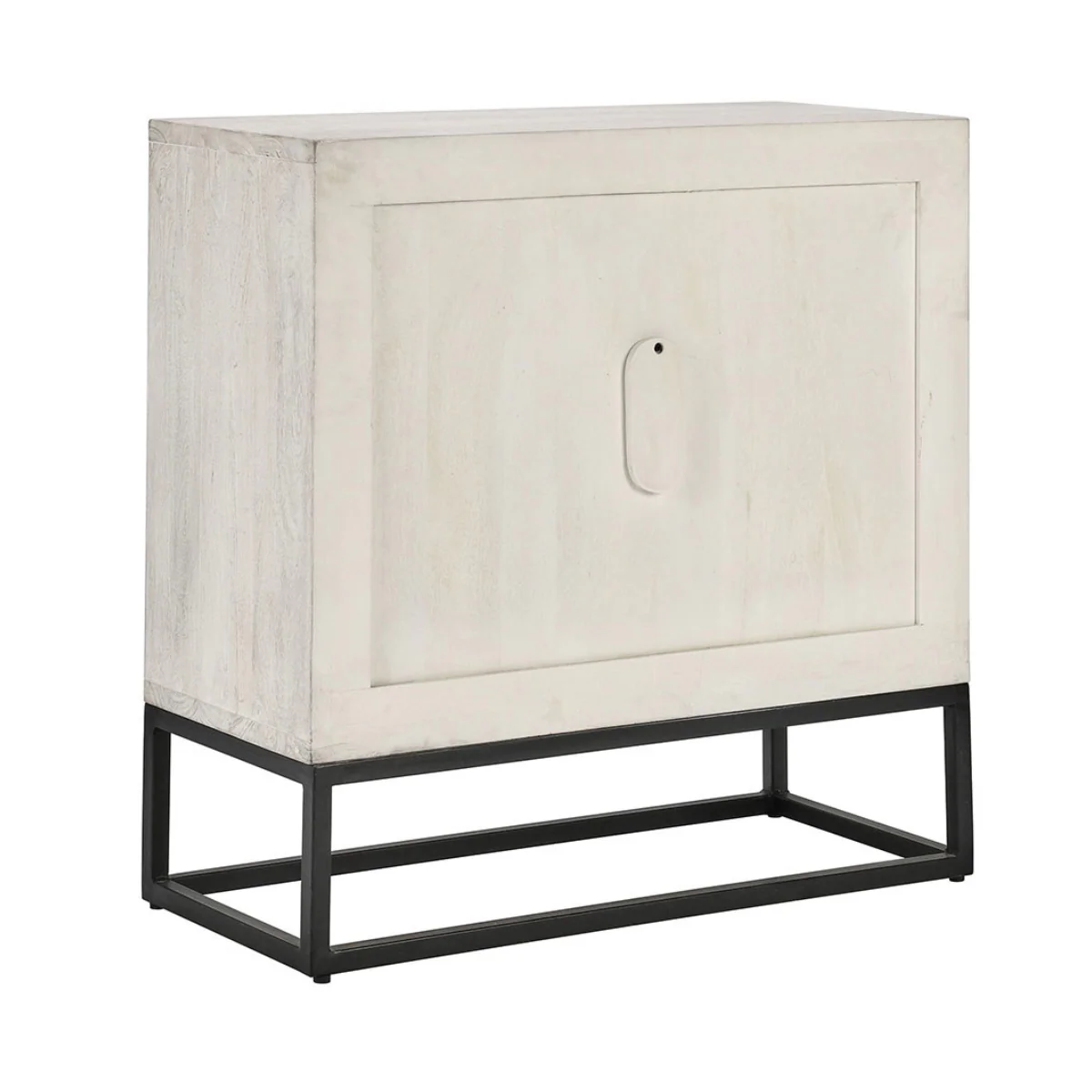 Flint 2 Door Cabinet - Coastal White - Image 4