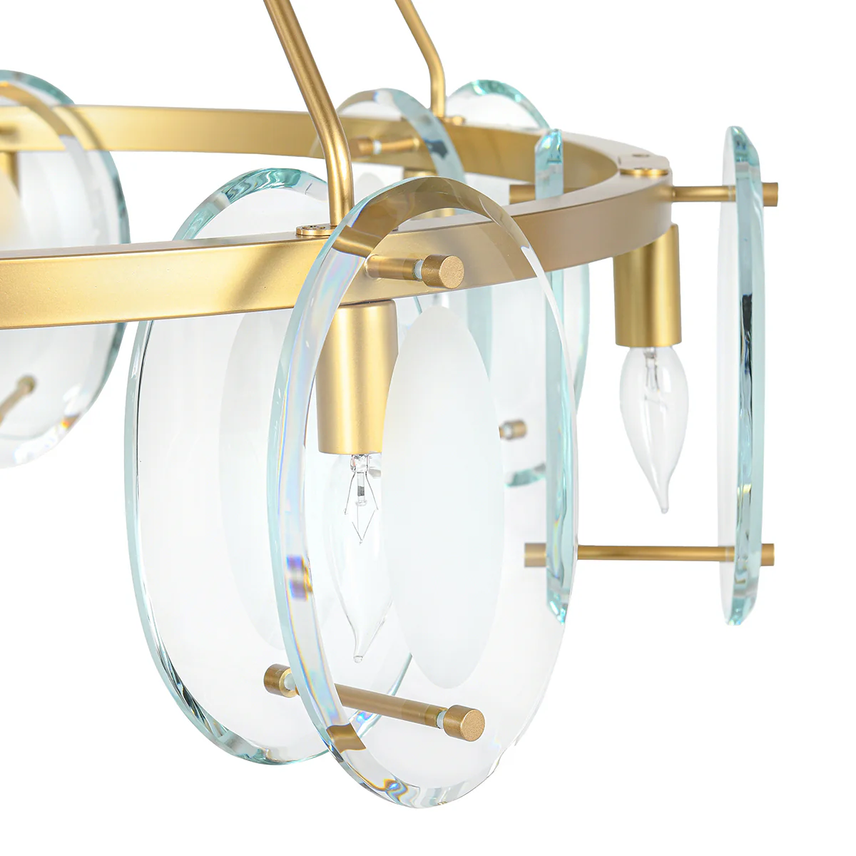 Gina Glass Round Chandelier - Image 3
