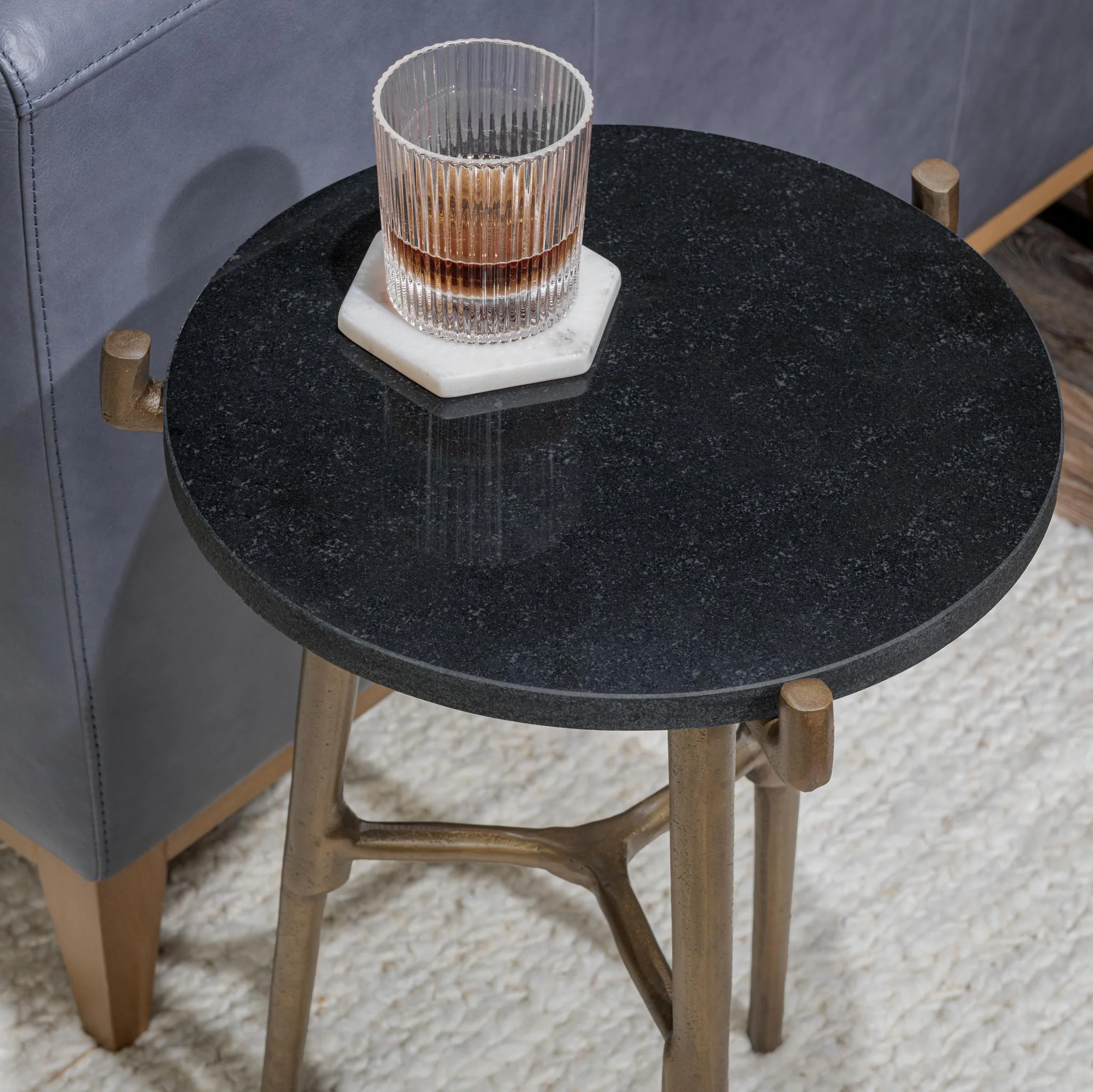 Halley Accent Table - Black - Image 7