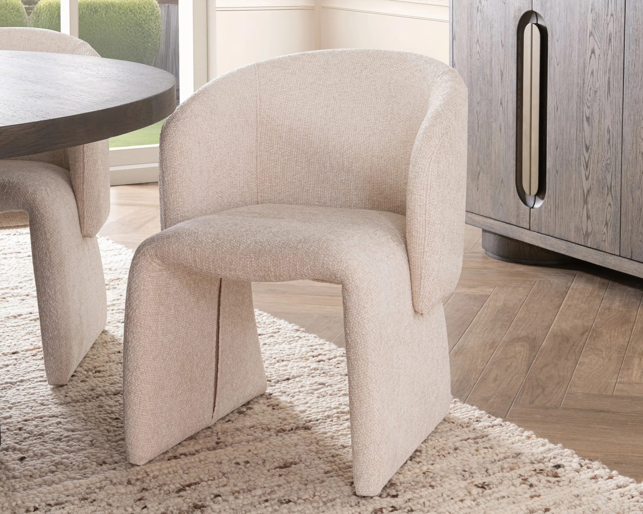 Halstead Upholstered Dining Chair - Natural - Image 7