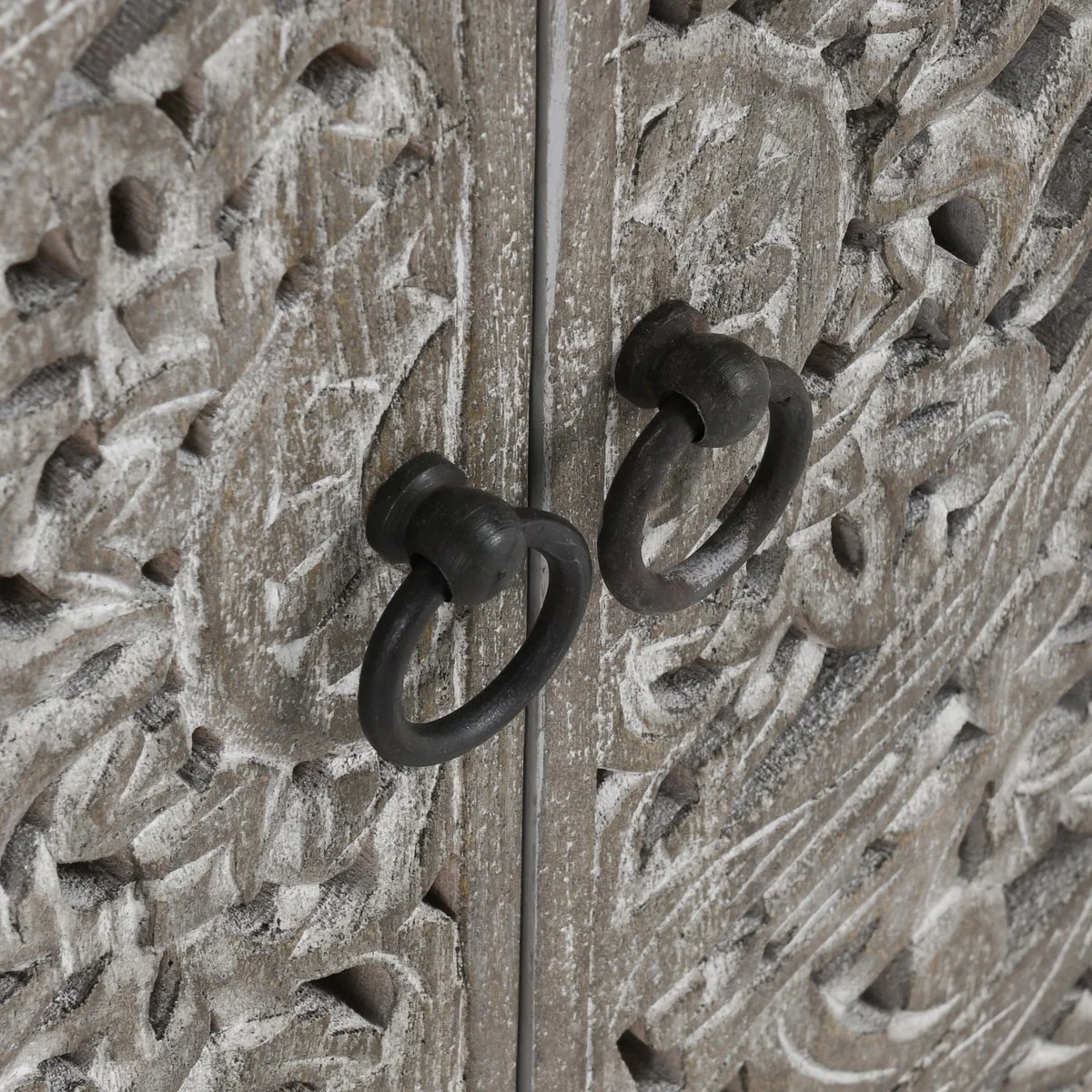 Harmony Breakfront 4Dr Cabinet - Vintage Gray - Image 7