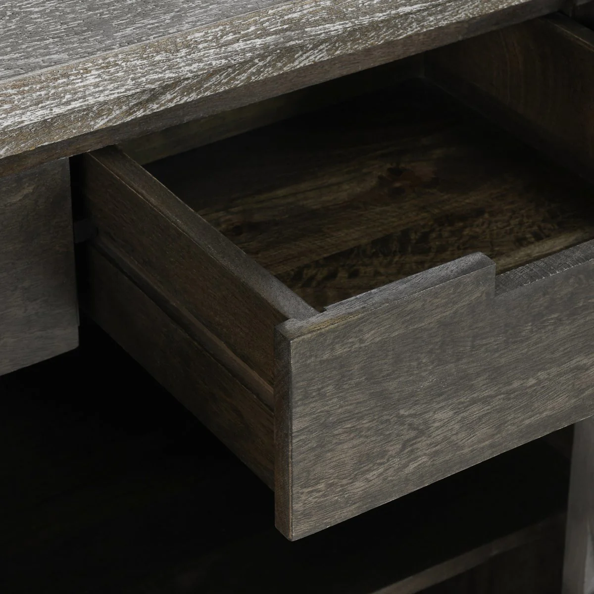 Harmony Breakfront 4Dr Cabinet - Vintage Gray - Image 9