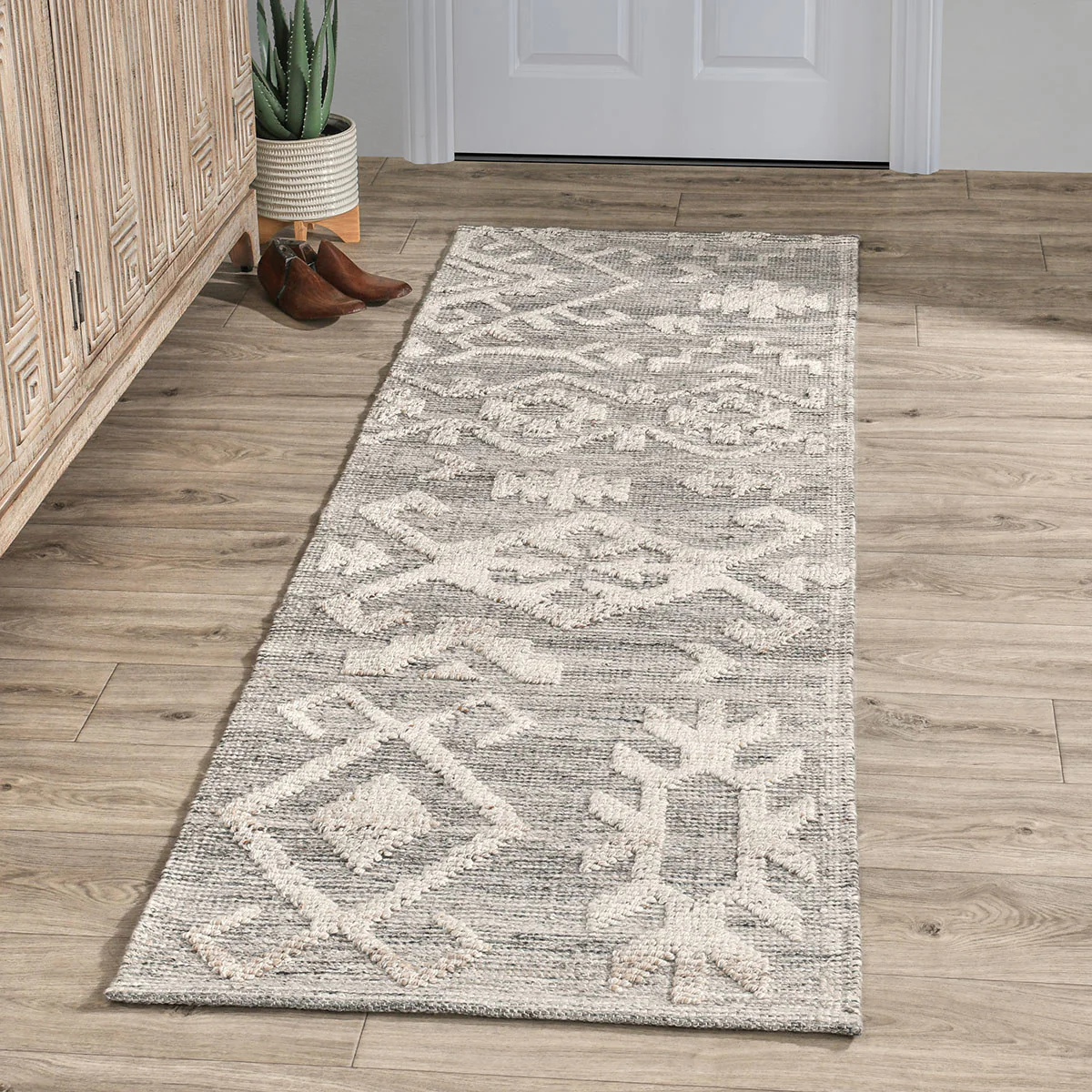 Indoor/Outdoor Tundra Rug - Gray Multi - Image 9