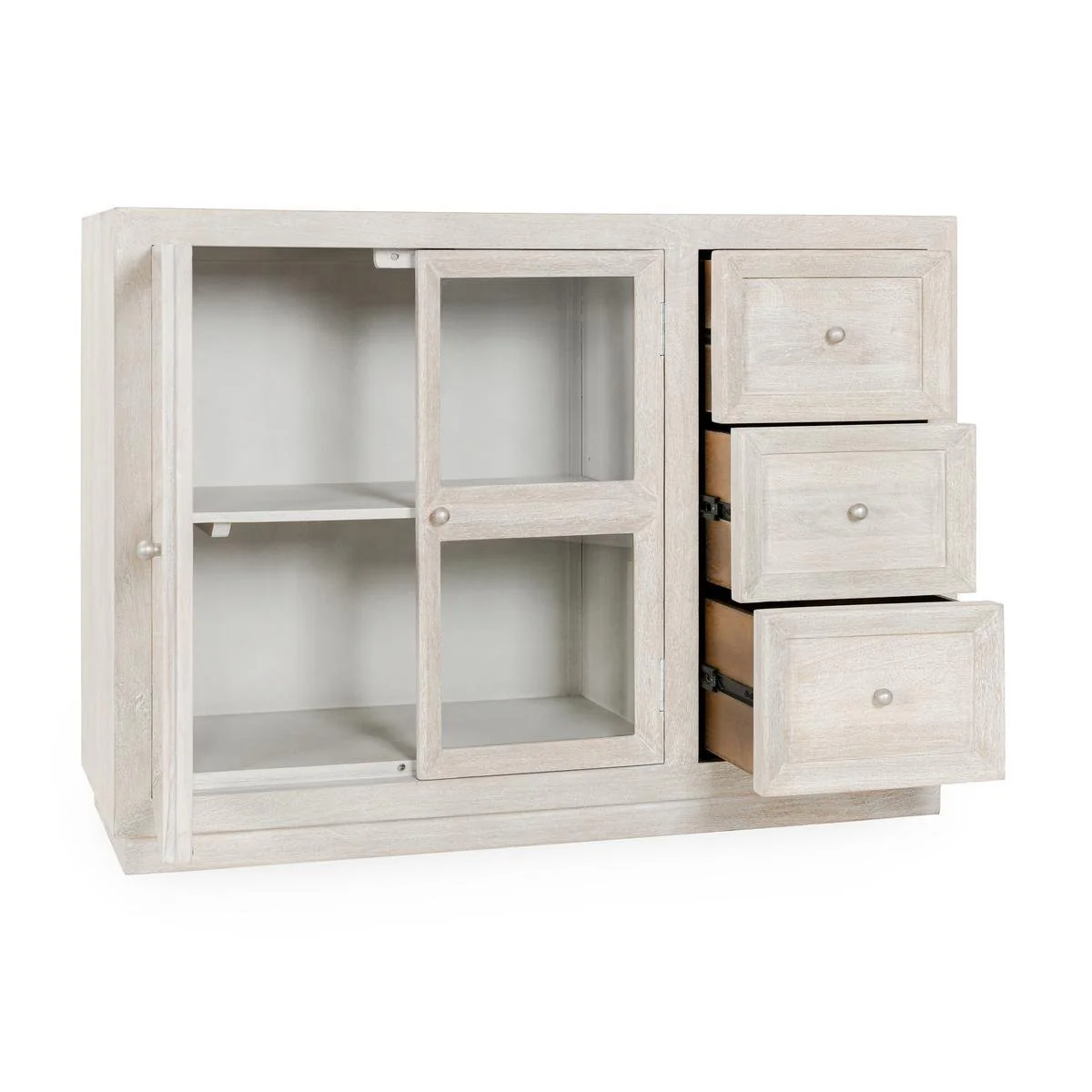 Isha 3 Dwr 2 Dr Cabinet - Creamwood - Image 5