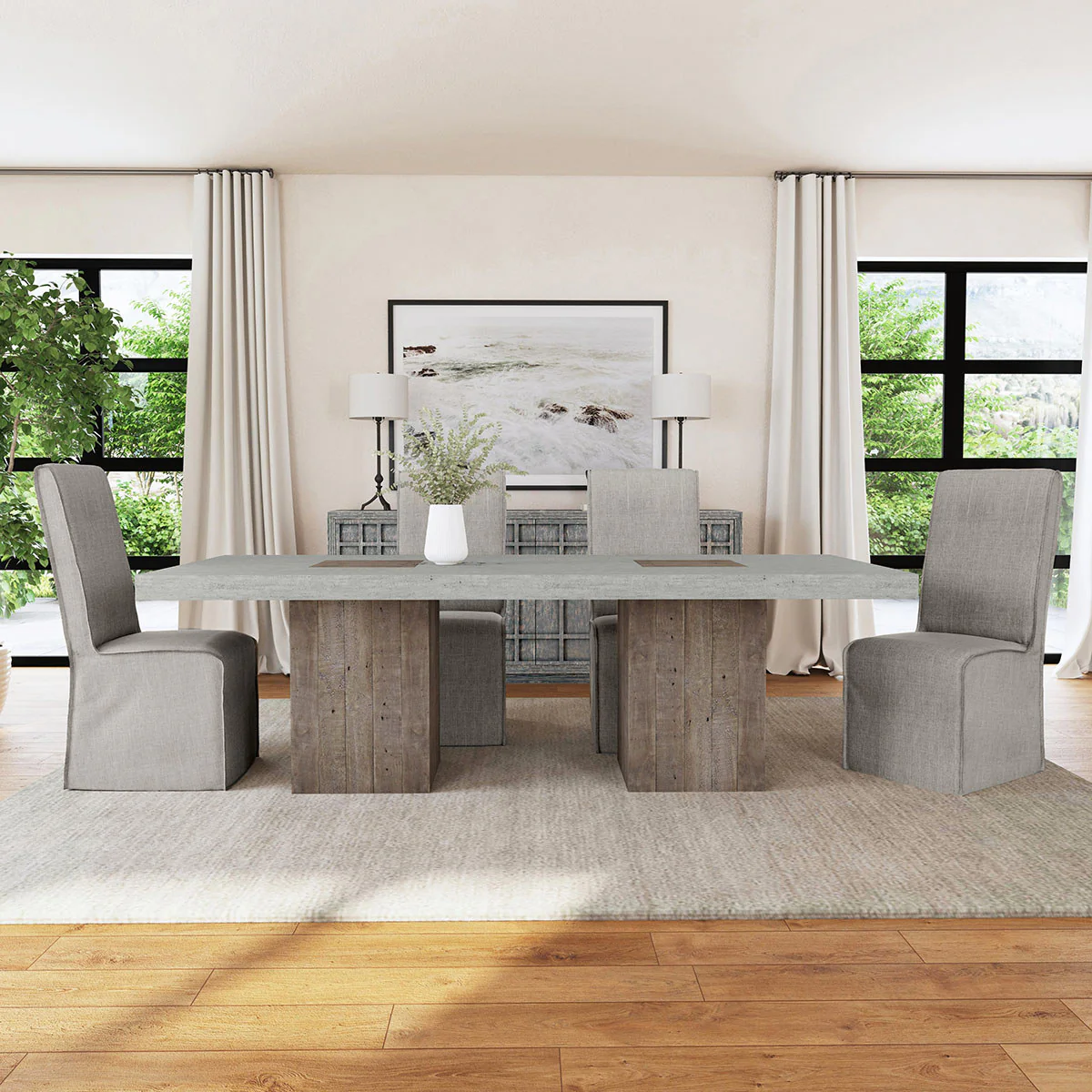 Jordan Upholstered Dining Chair Set of 2 - Image 9