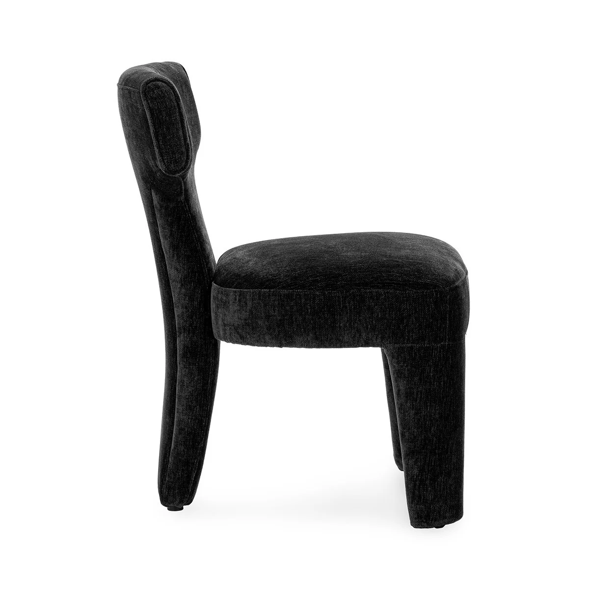 Khai Upholstered Dining Chair - Charcoal - Image 3