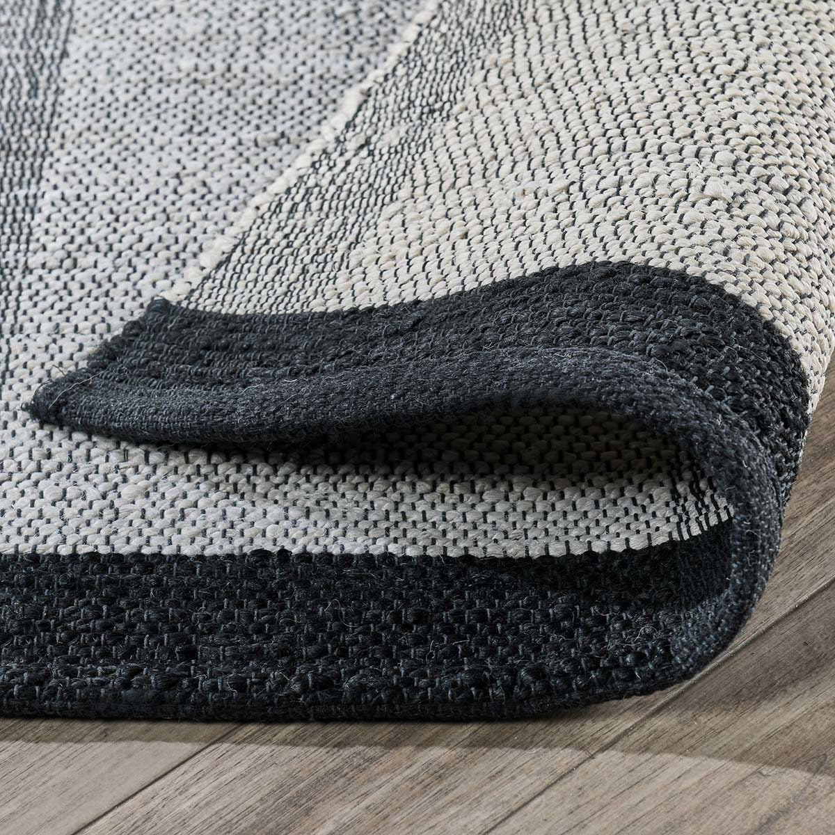 Kochi Stripe Rug - Ivory/Black - Image 19