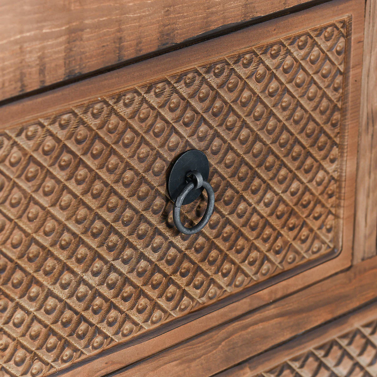 Lahey 11 Drawer Console Table - Mission Brown - Image 9