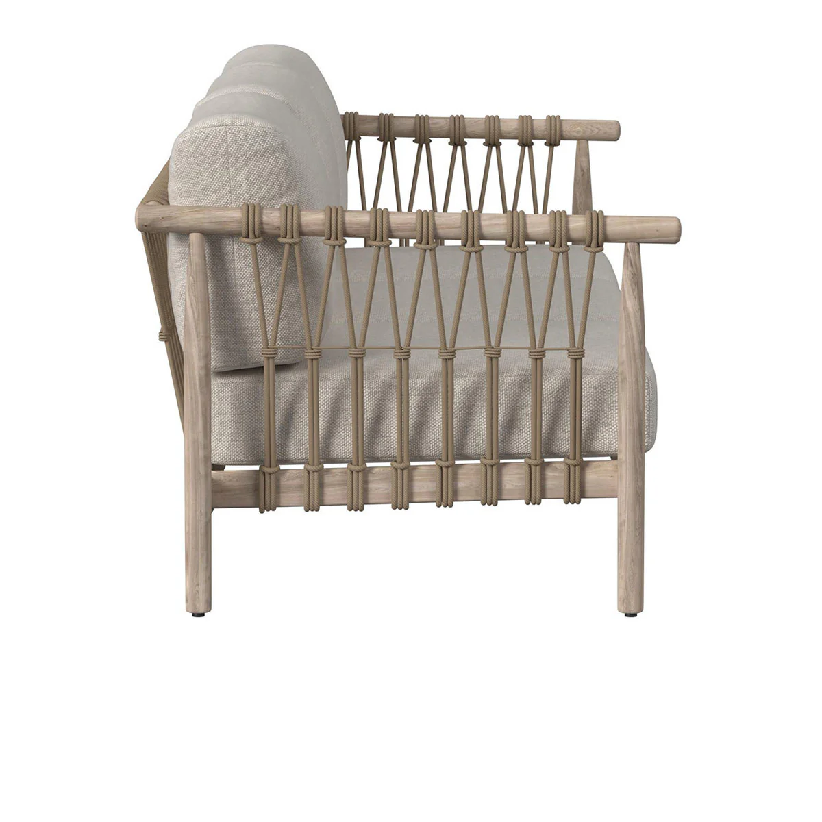 Leo Outdoor Sofa - Taupe - Image 3