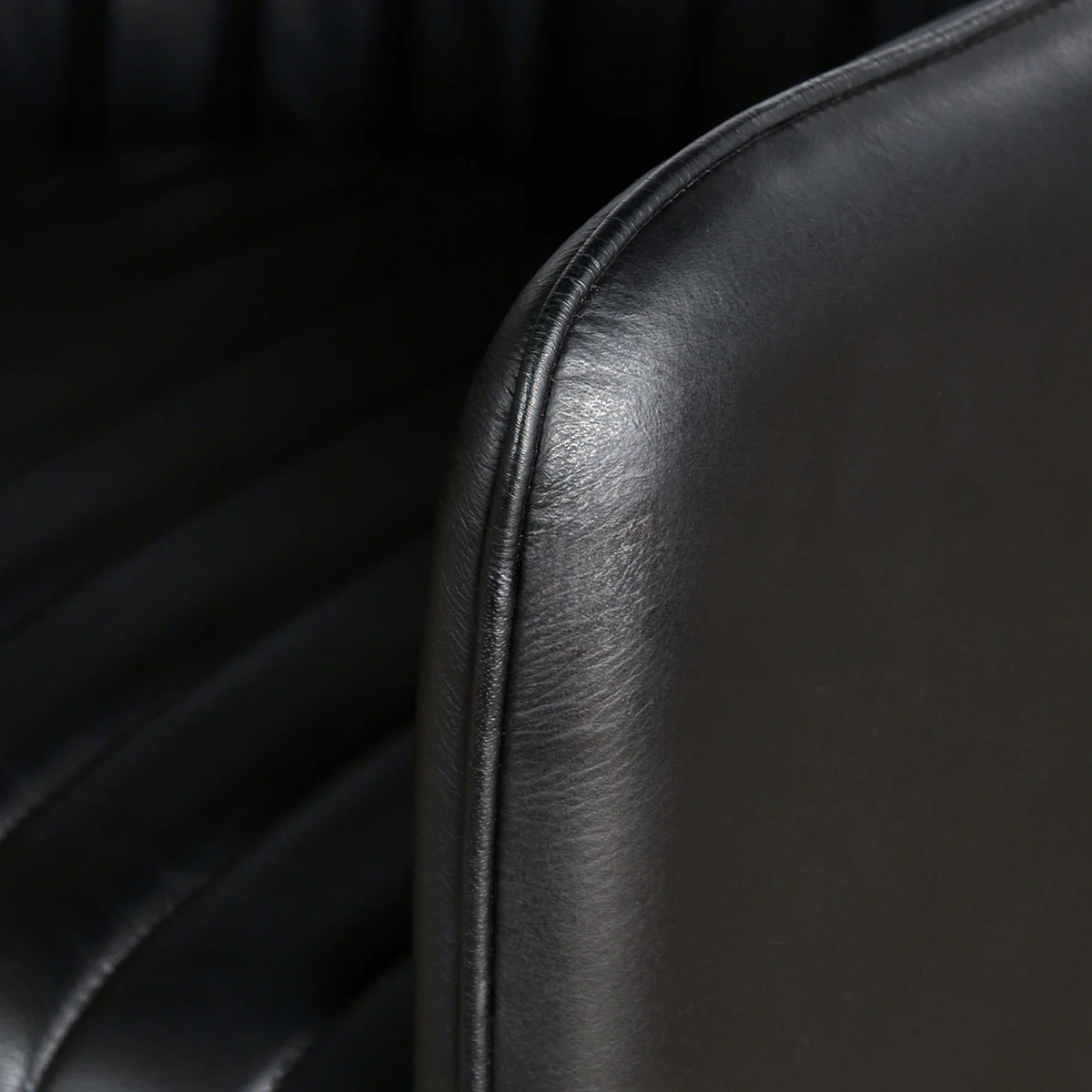 Leon Leather Dining Chair - Midnight Raven - Image 7