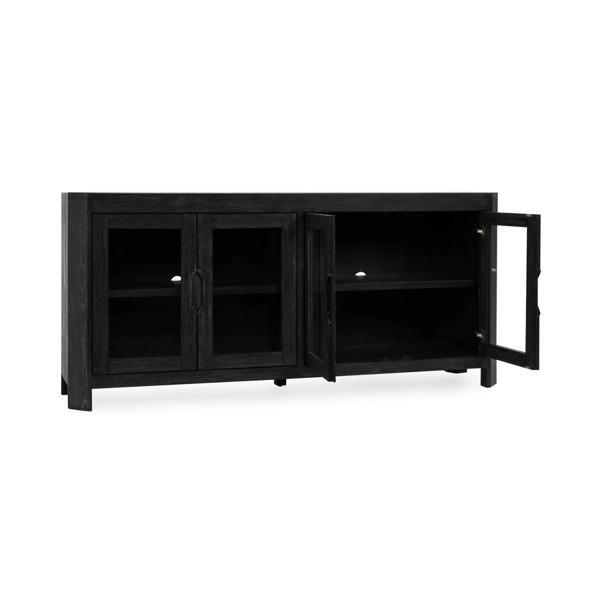 Macarthur 4 Door Cabinet - Aged Black - Image 4