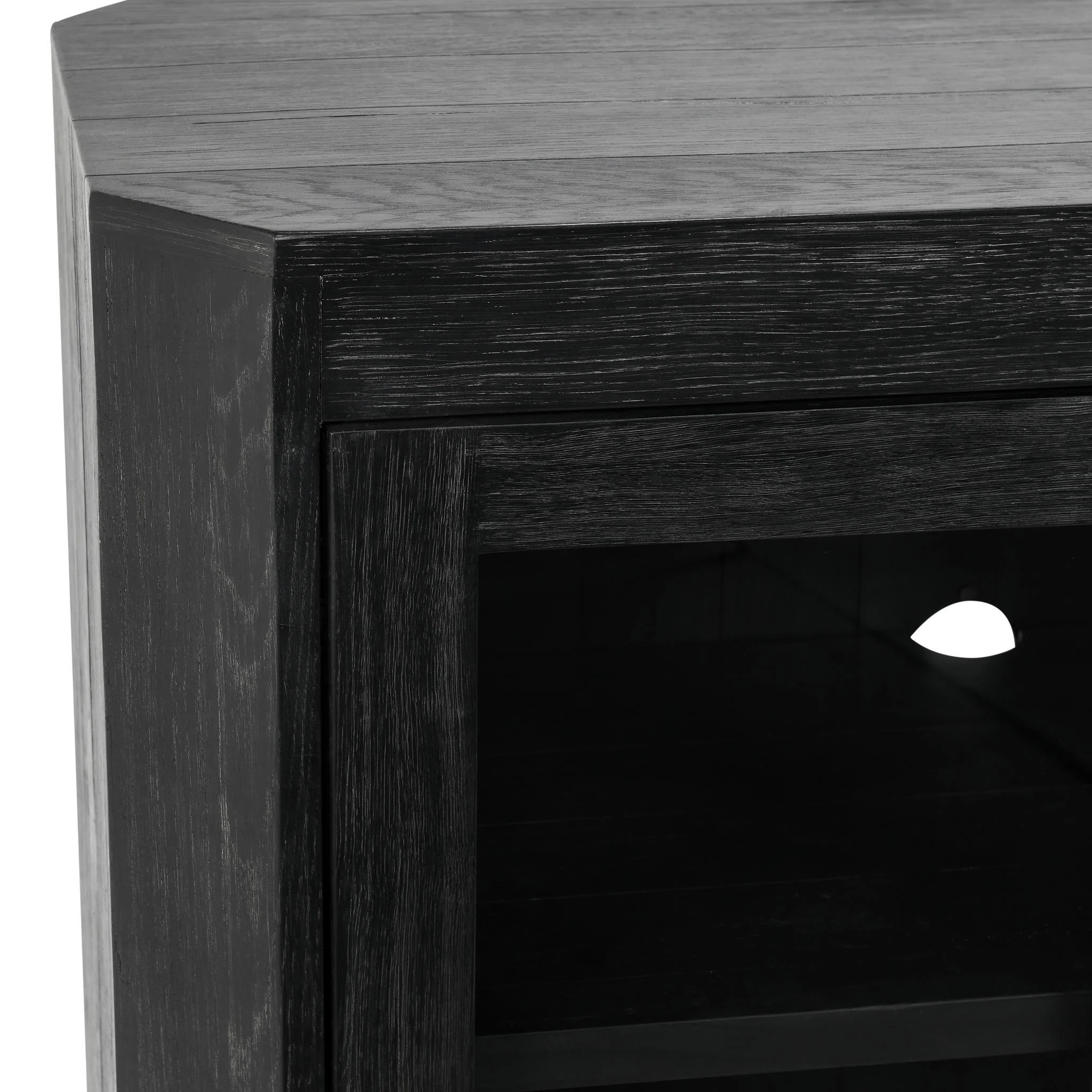 Macarthur 4 Door Cabinet - Aged Black - Image 6