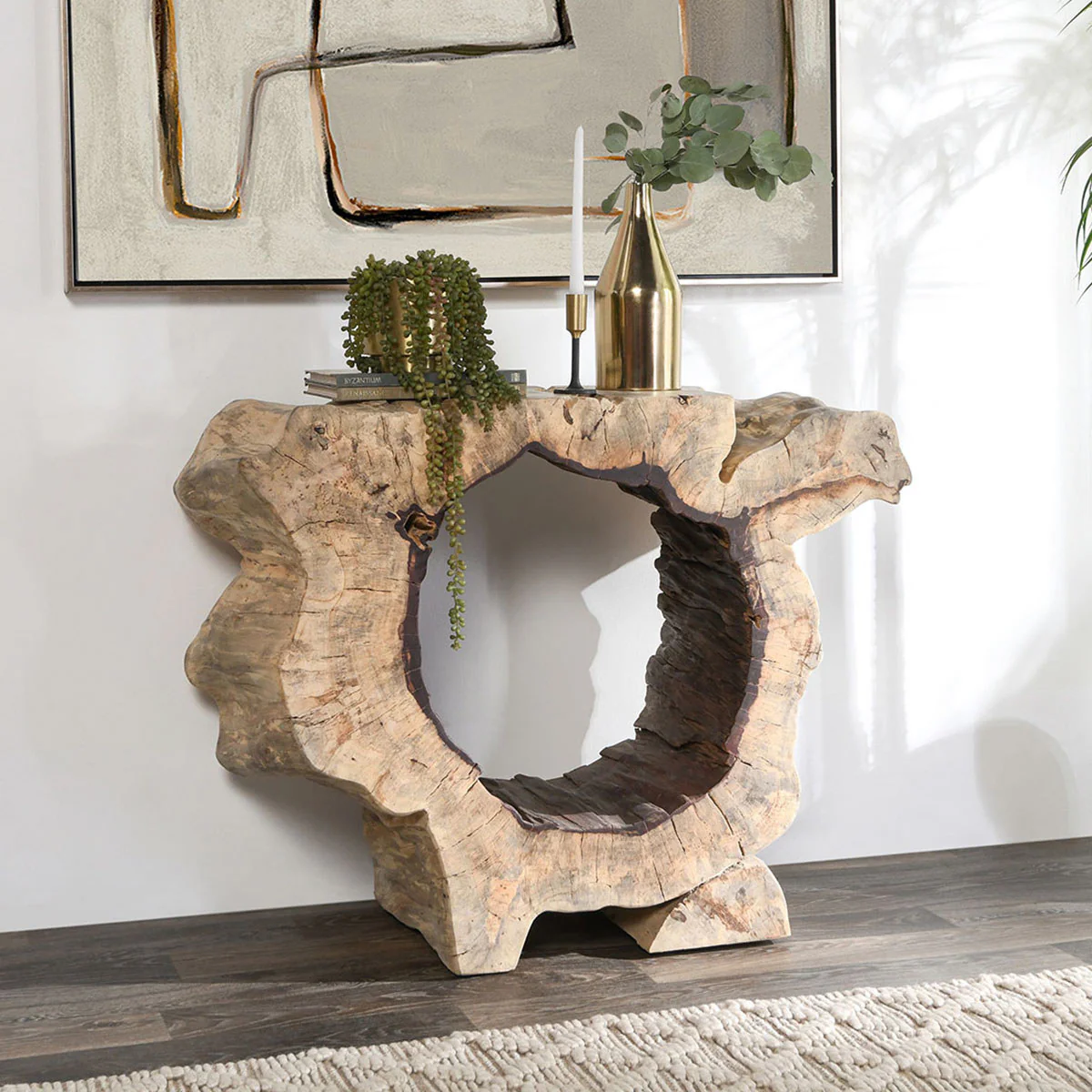 Odette Console Table - Natural - Image 6