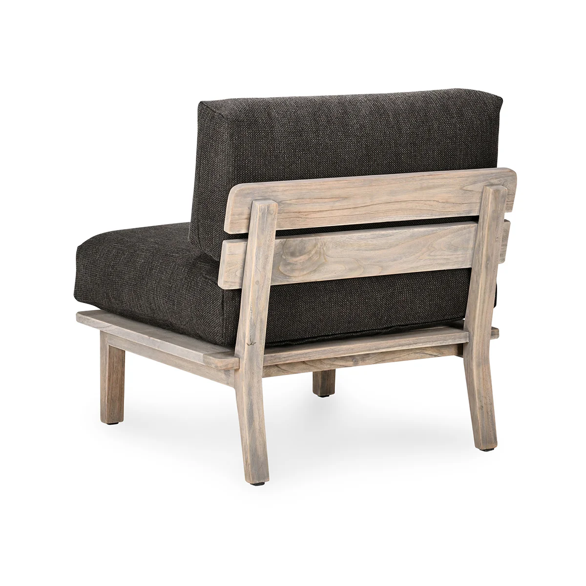 Podium Outdoor Armless Chair - Dark Gray - Image 4