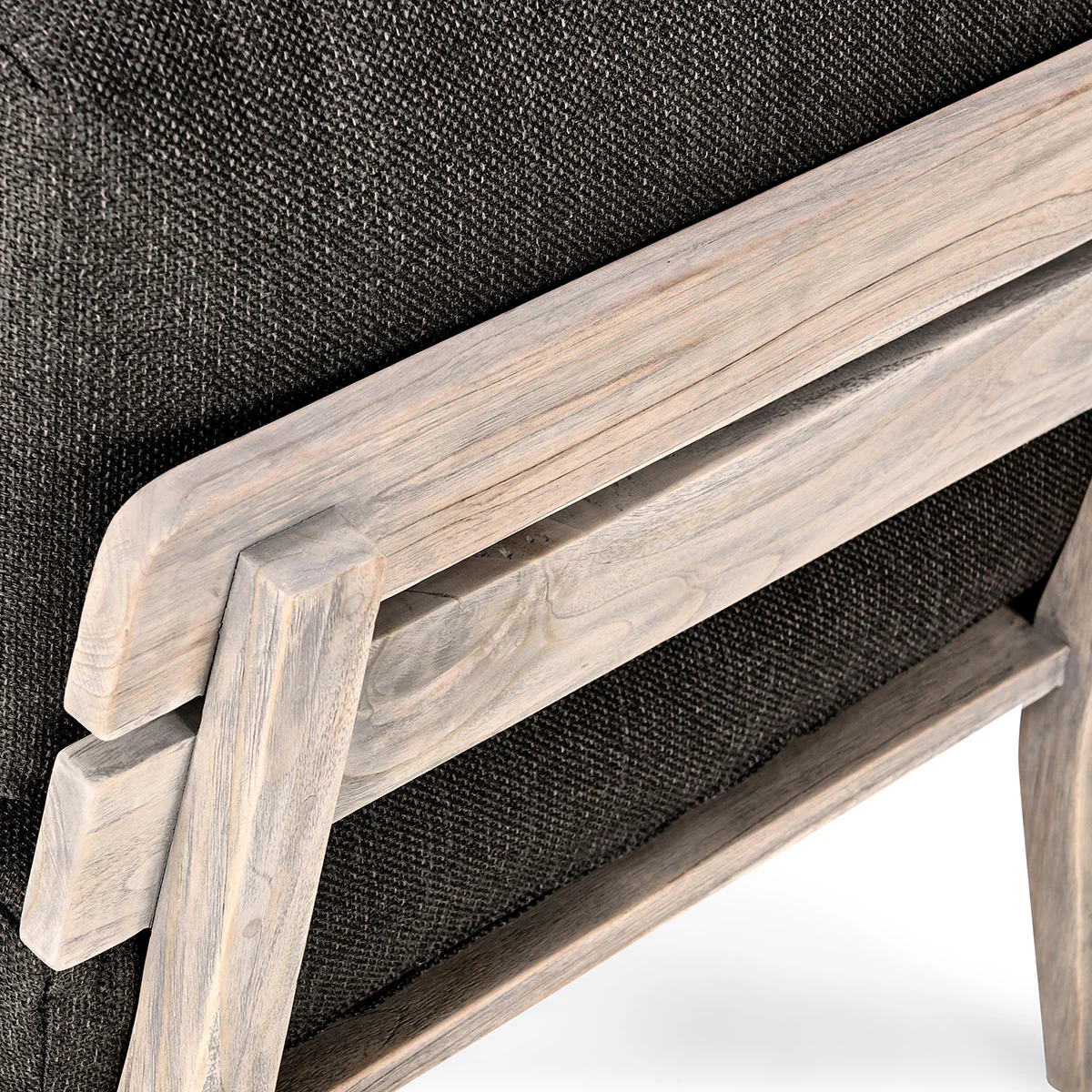 Podium Outdoor Armless Chair - Dark Gray - Image 6