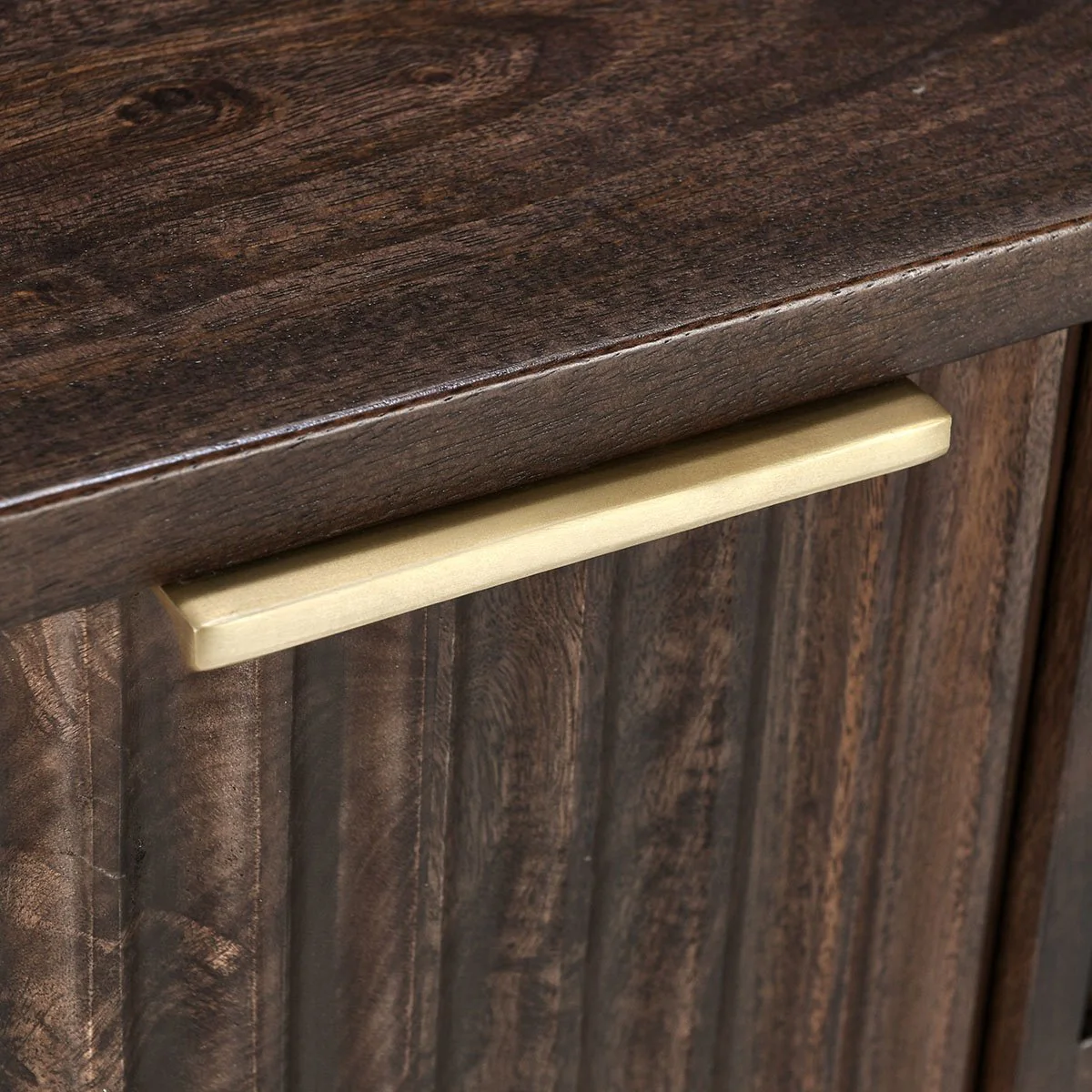 Redford 3 Drawer 2 Door Cabinet - Bark Brown - Image 6