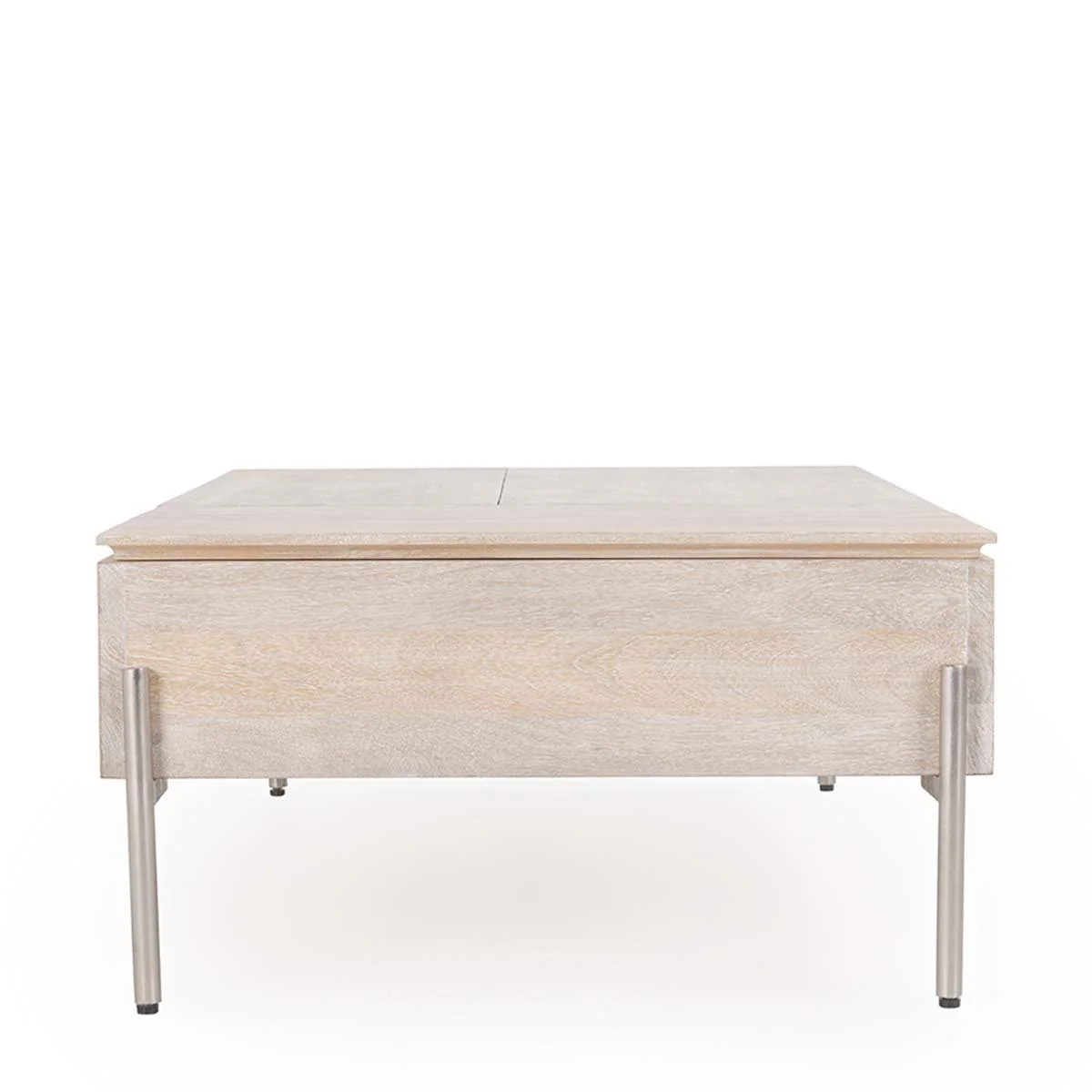 Rocklin Double Round Lift Top Coffee Table - White - Image 3