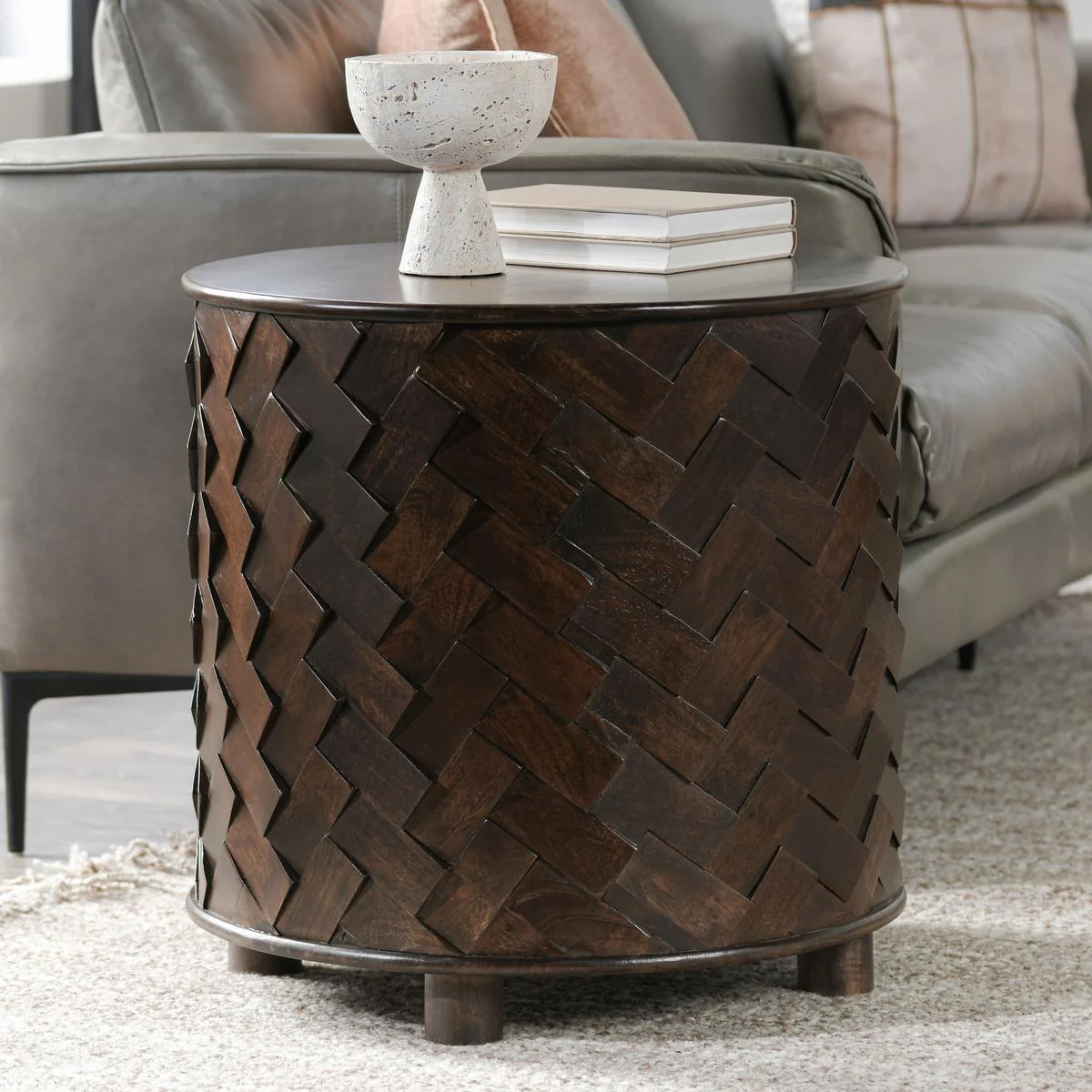 Shira End Table - Kona Brown - Image 4
