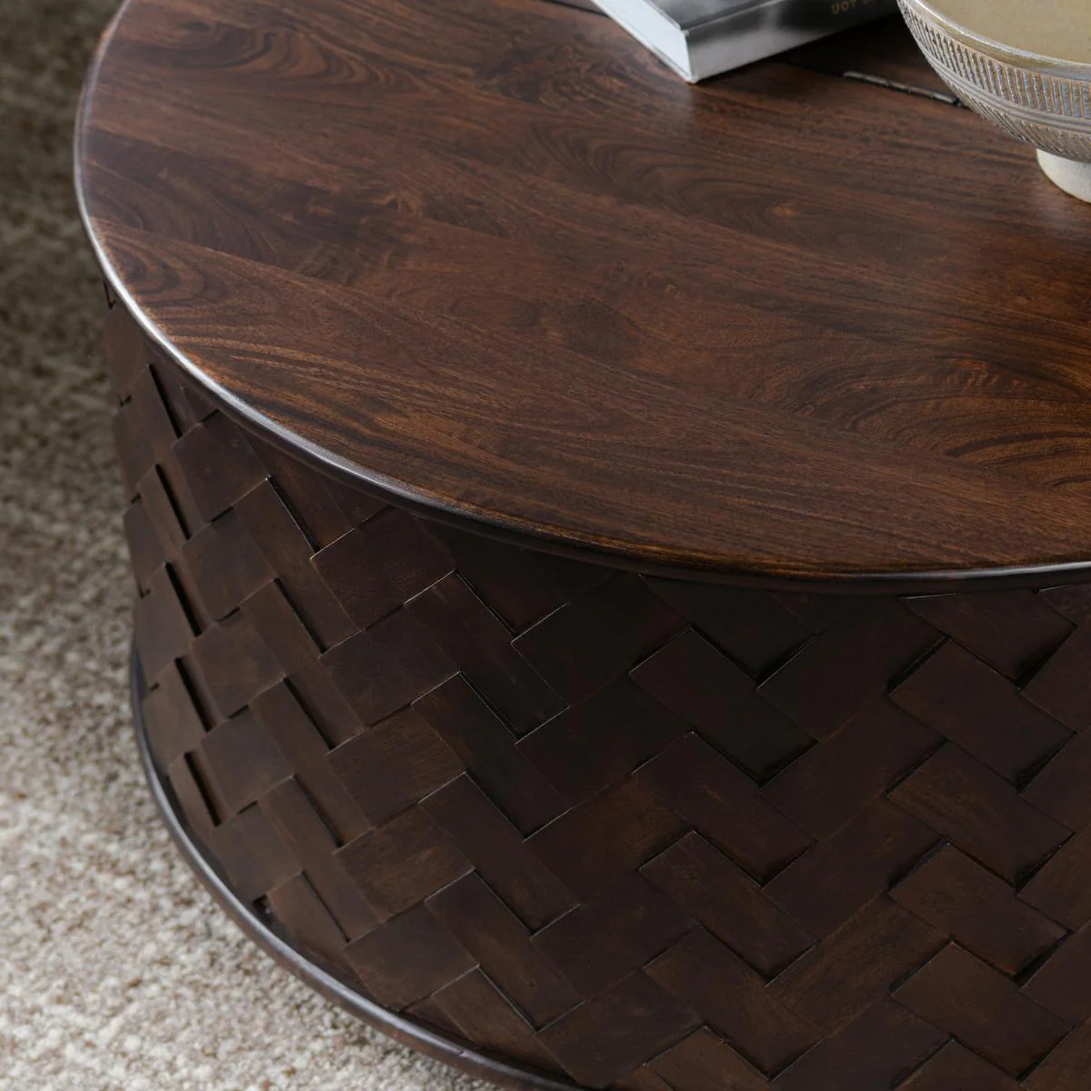 Shira Storage Coffee Table - Kona Brown - Image 9