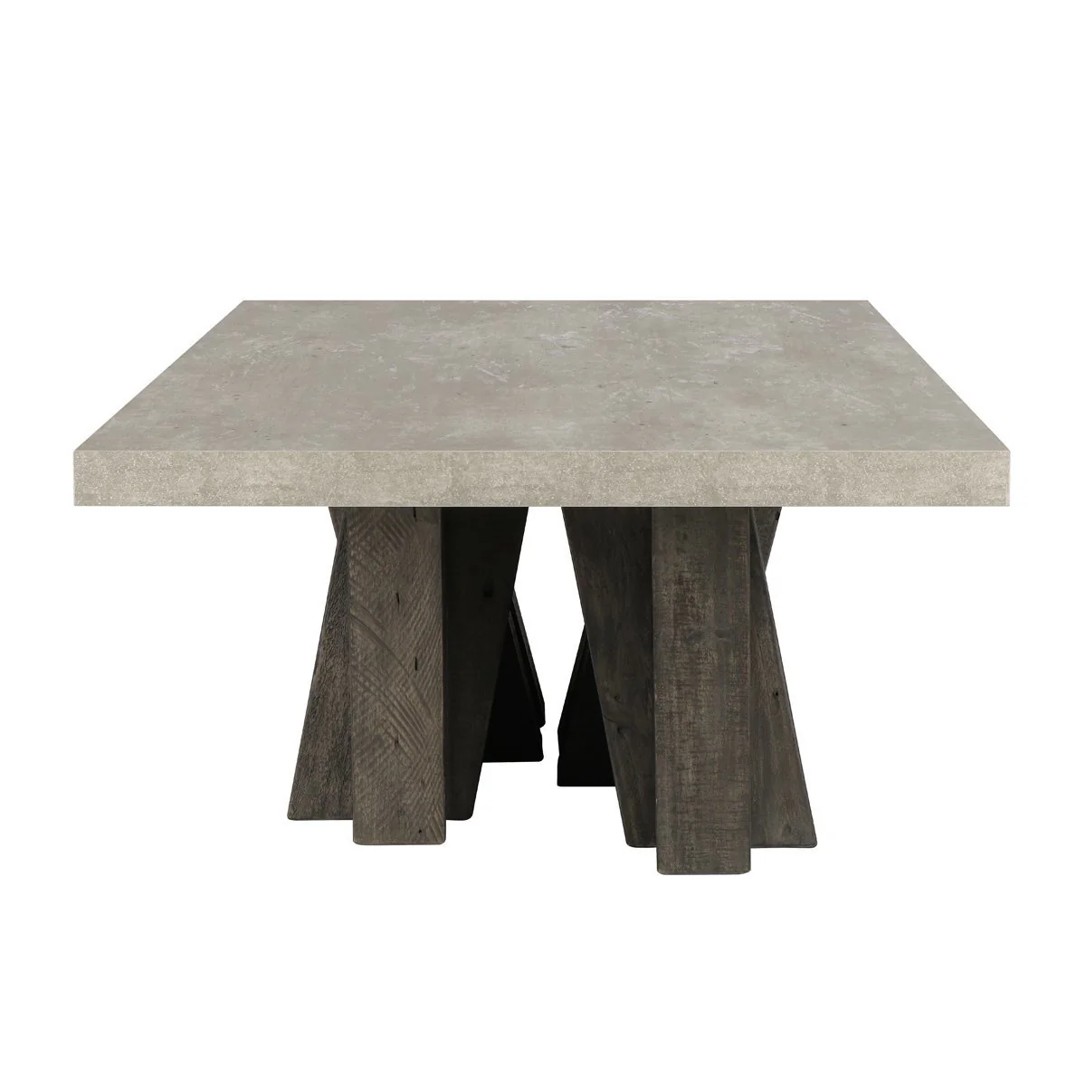 Simone Rectangle Coffee Table - Olive Brown/Antique Gray - Image 3