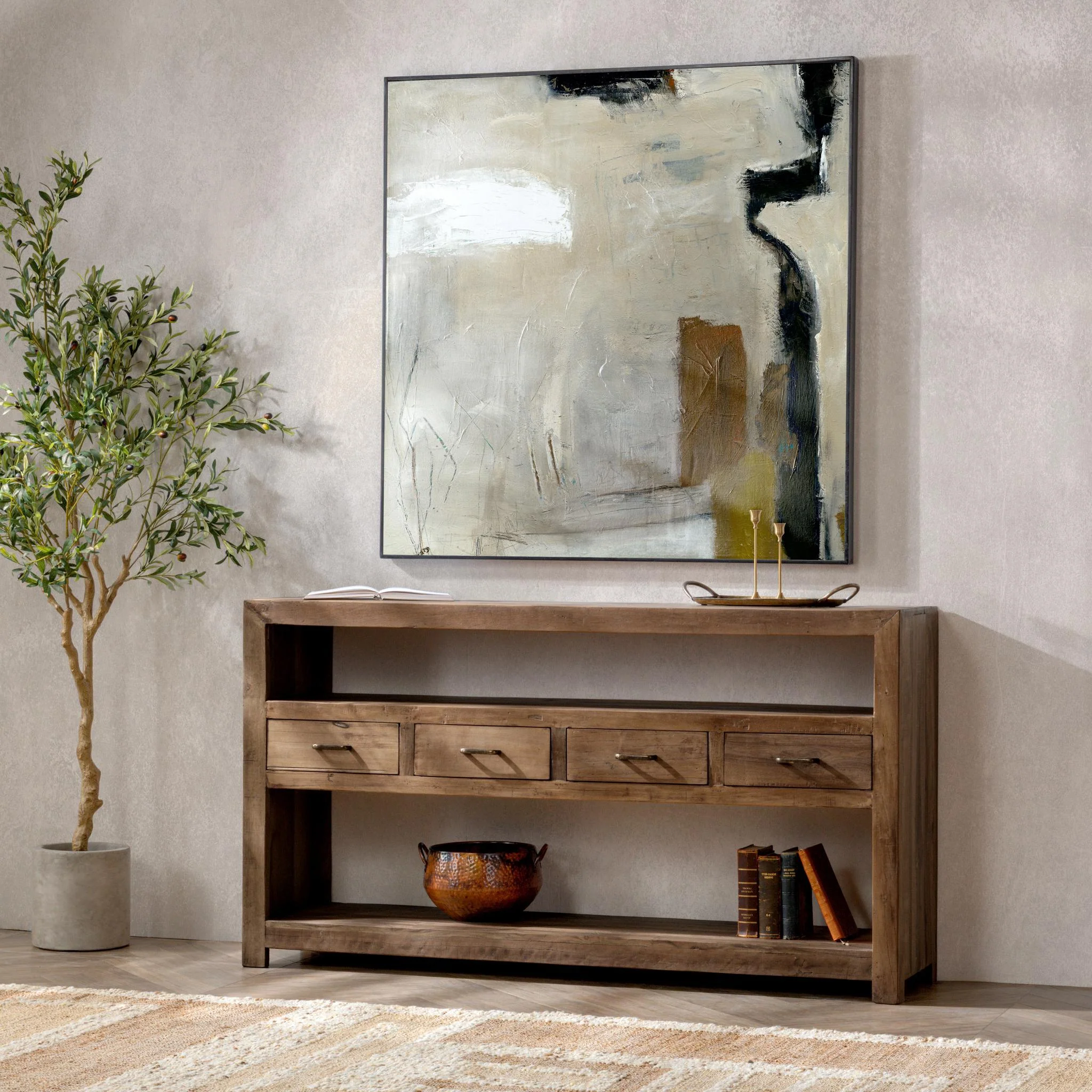 Mattai 4 Drawer Console Table - Image 7