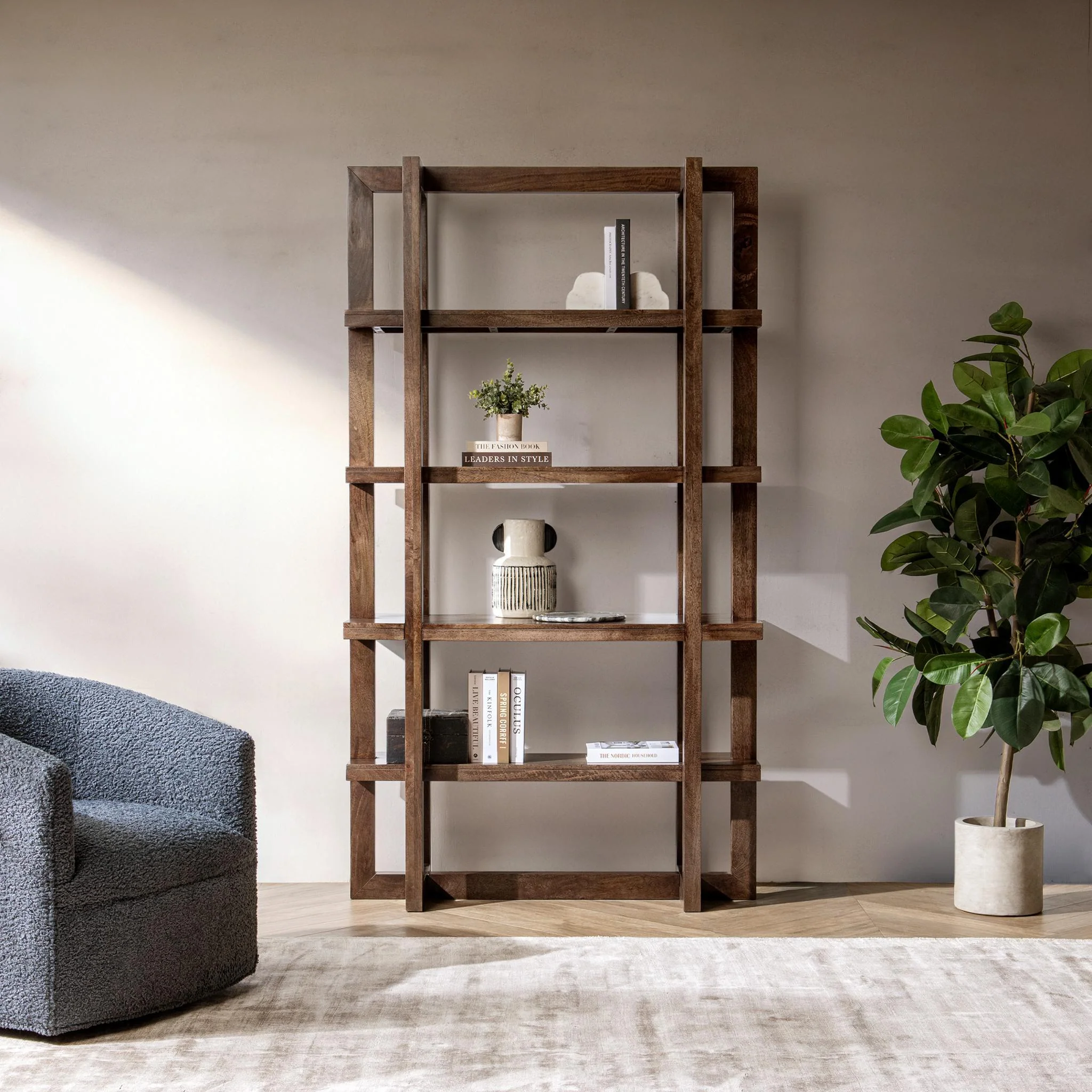 Sydney Bookcase - Bark Brown - Image 5