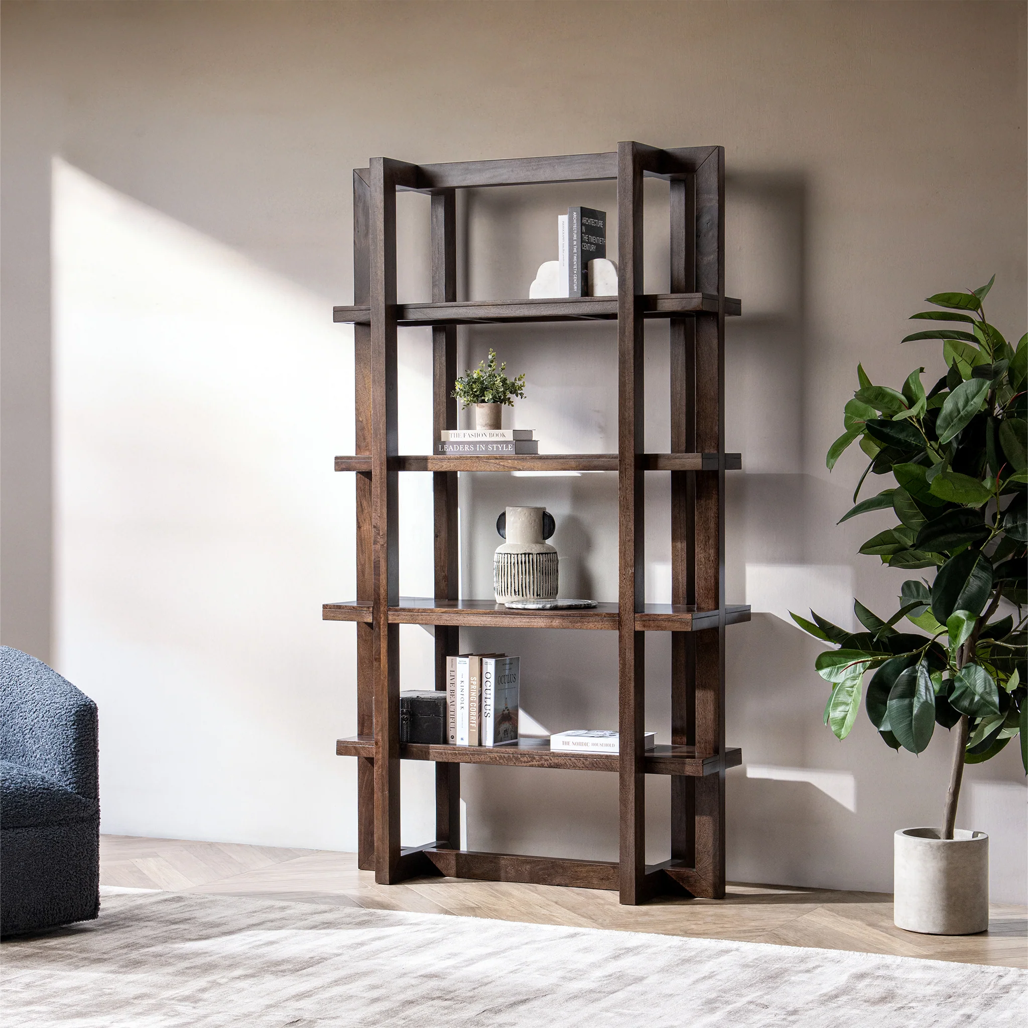 Sydney Bookcase - Bark Brown - Image 6