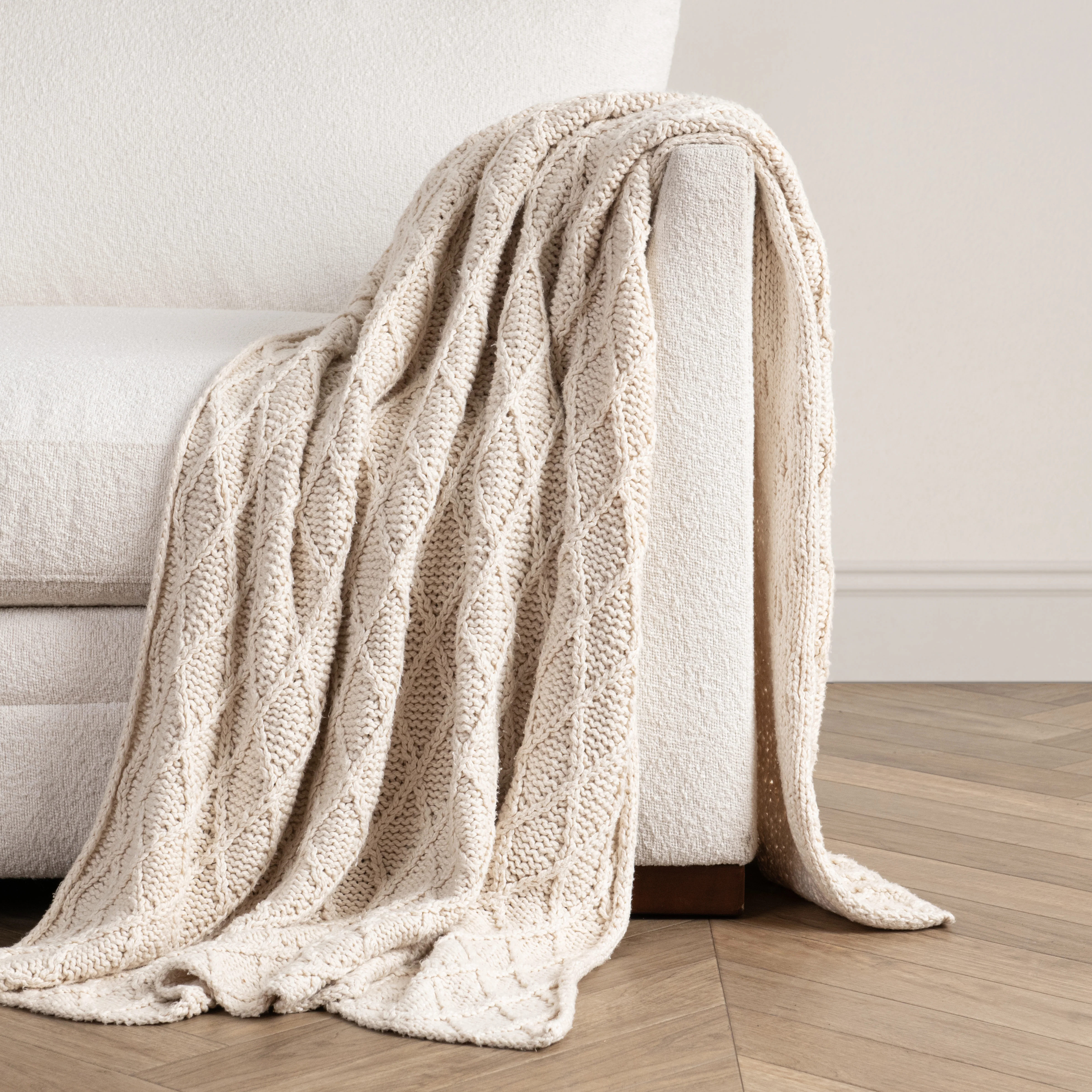 TC Catalina Throw 50x70 - Ivory - Image 4