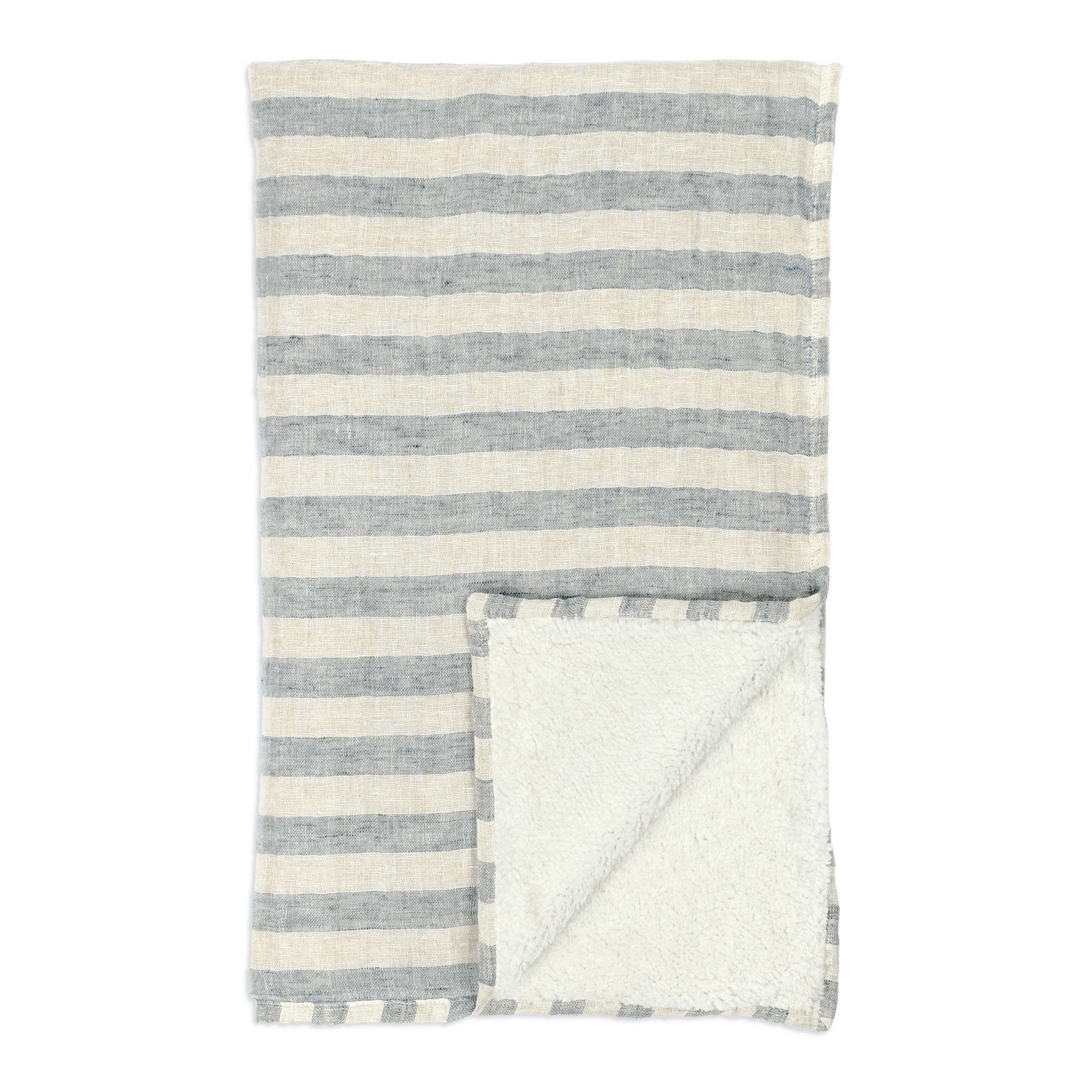 TC Cyprus 50x70 Throw - Ivory/Blue - Image 5