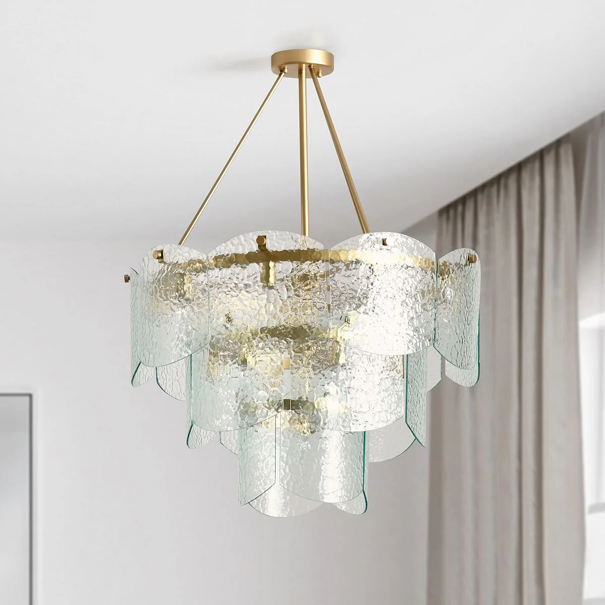 Theresa Glass Round Chandelier - Image 5