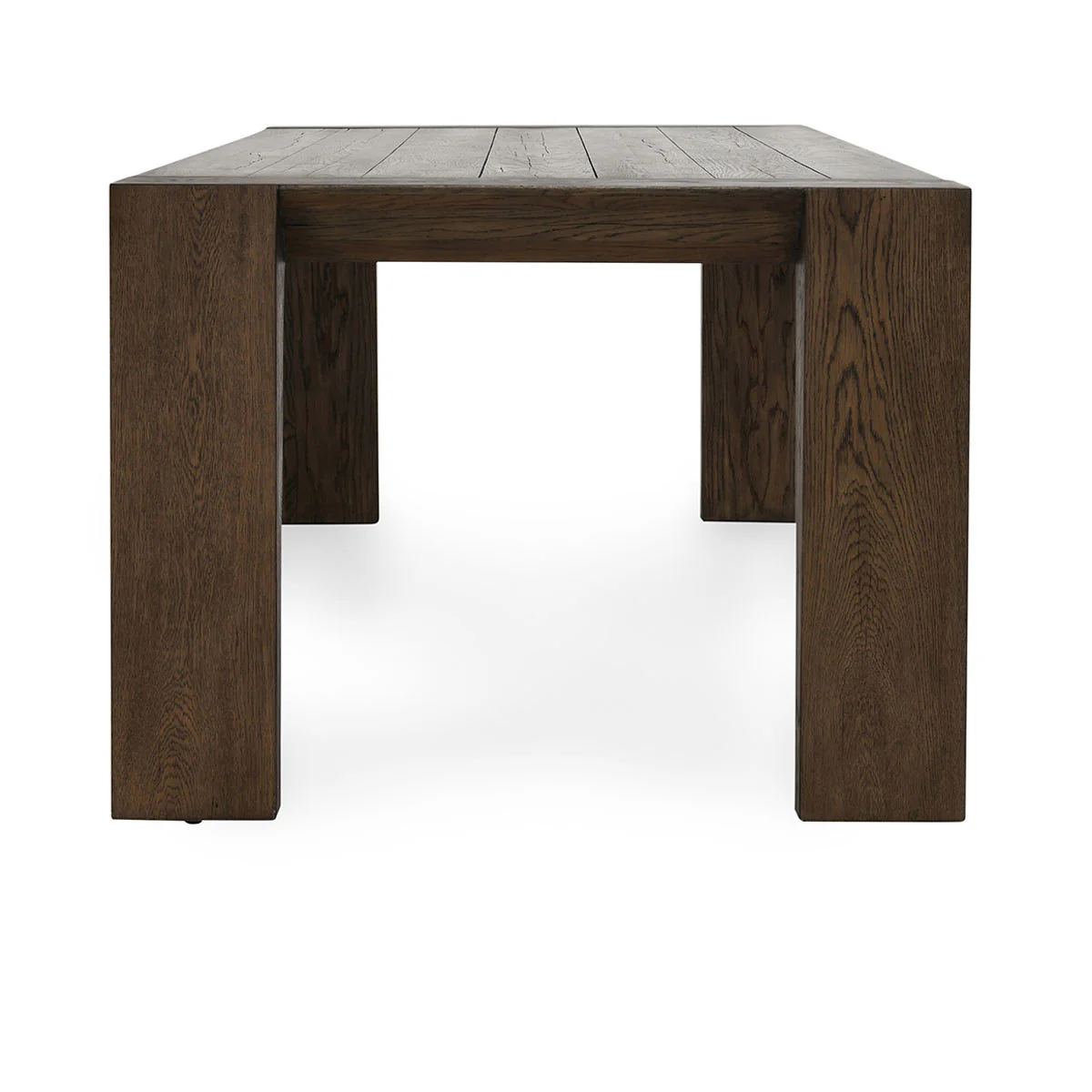 Troy Rectangle Dining Table - Suede Brown - Image 3