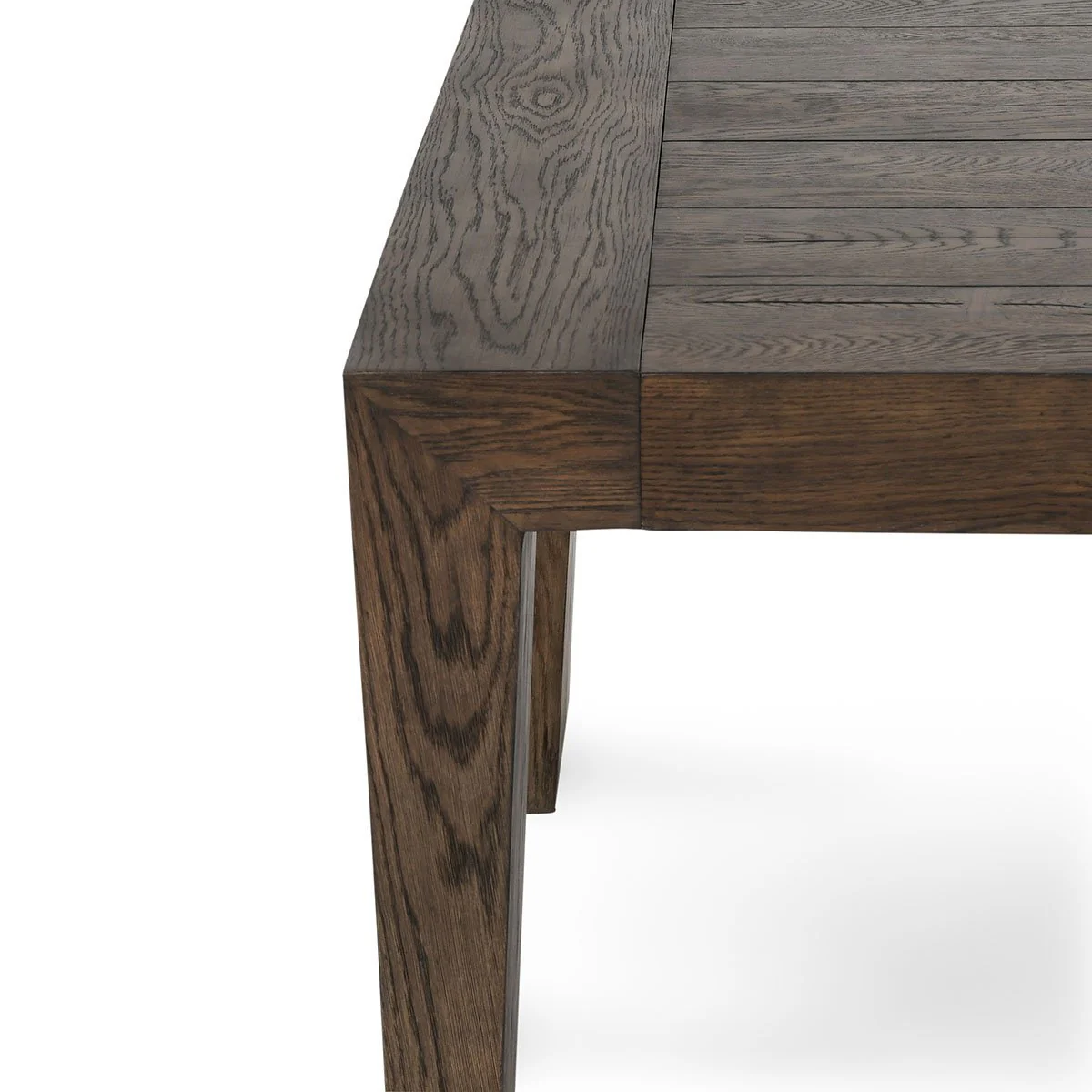 Troy Rectangle Dining Table - Suede Brown - Image 4